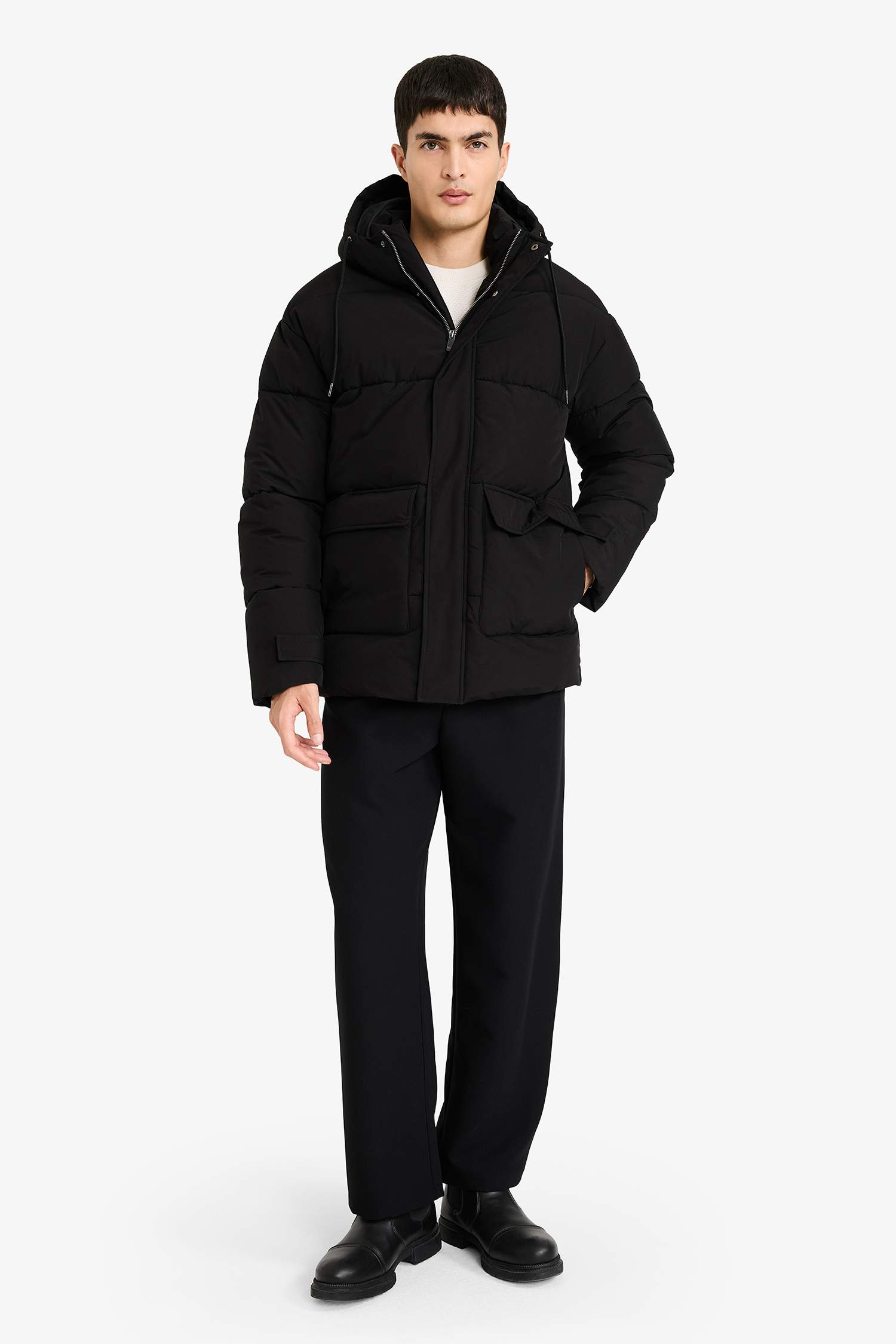 Su Geçirmez Slim Fit Mont