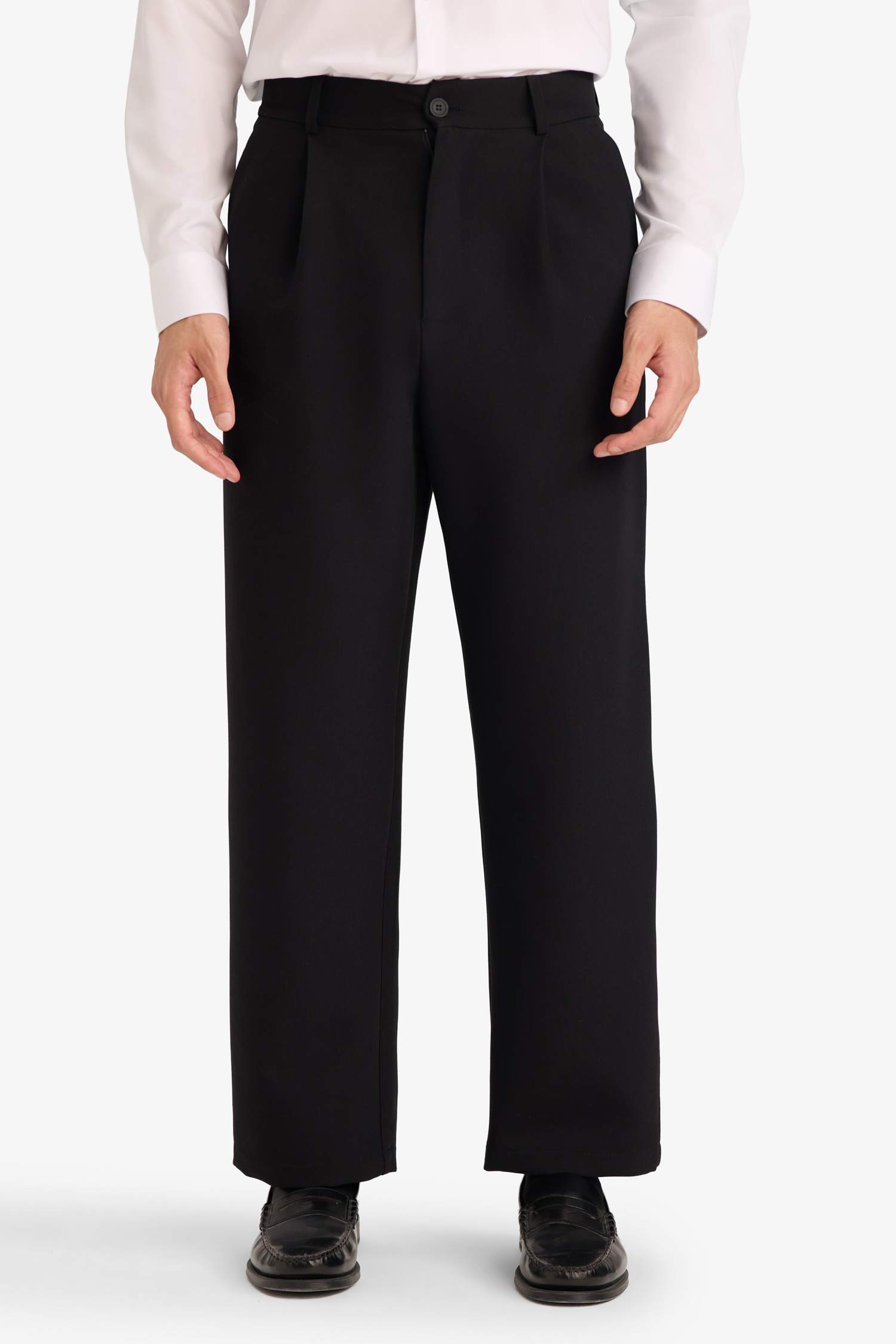 Barrel Fit Düz Paça Pantolon