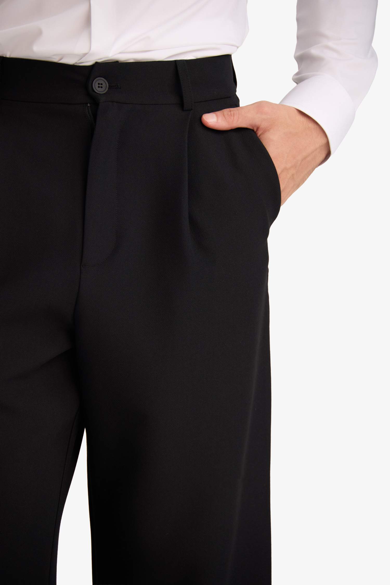 Barrel Fit Düz Paça Pantolon