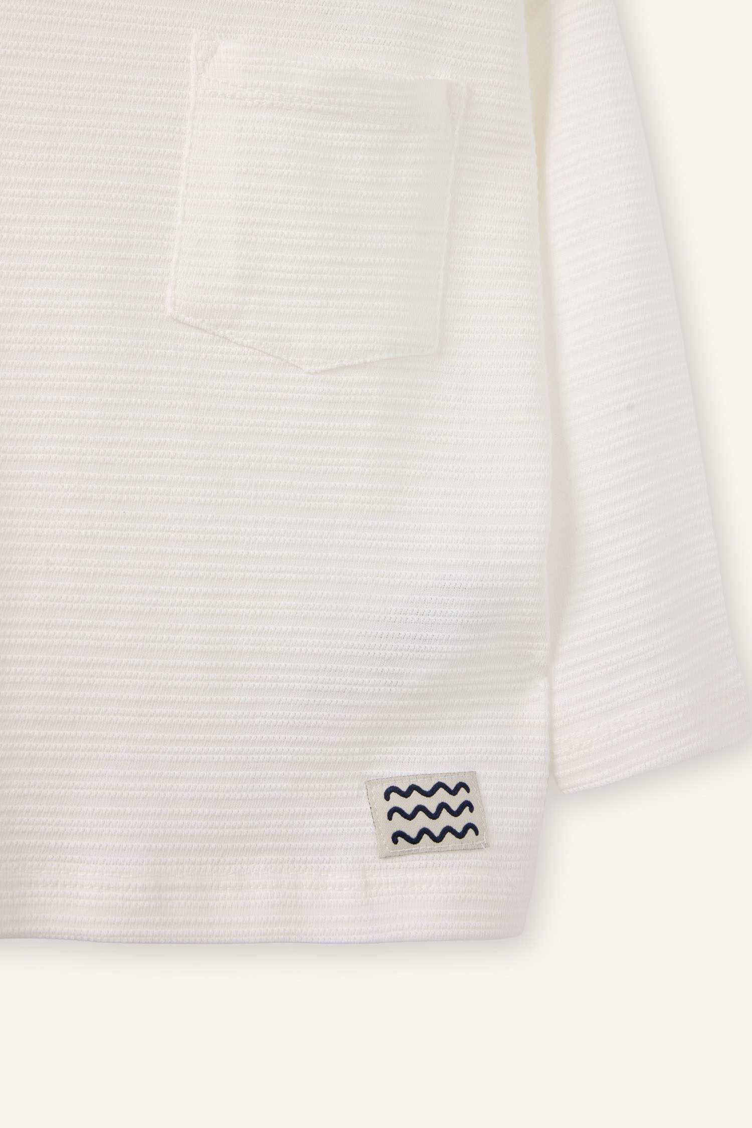 Erkek Bebek Bisiklet Yaka Uzun Kollu Tişört