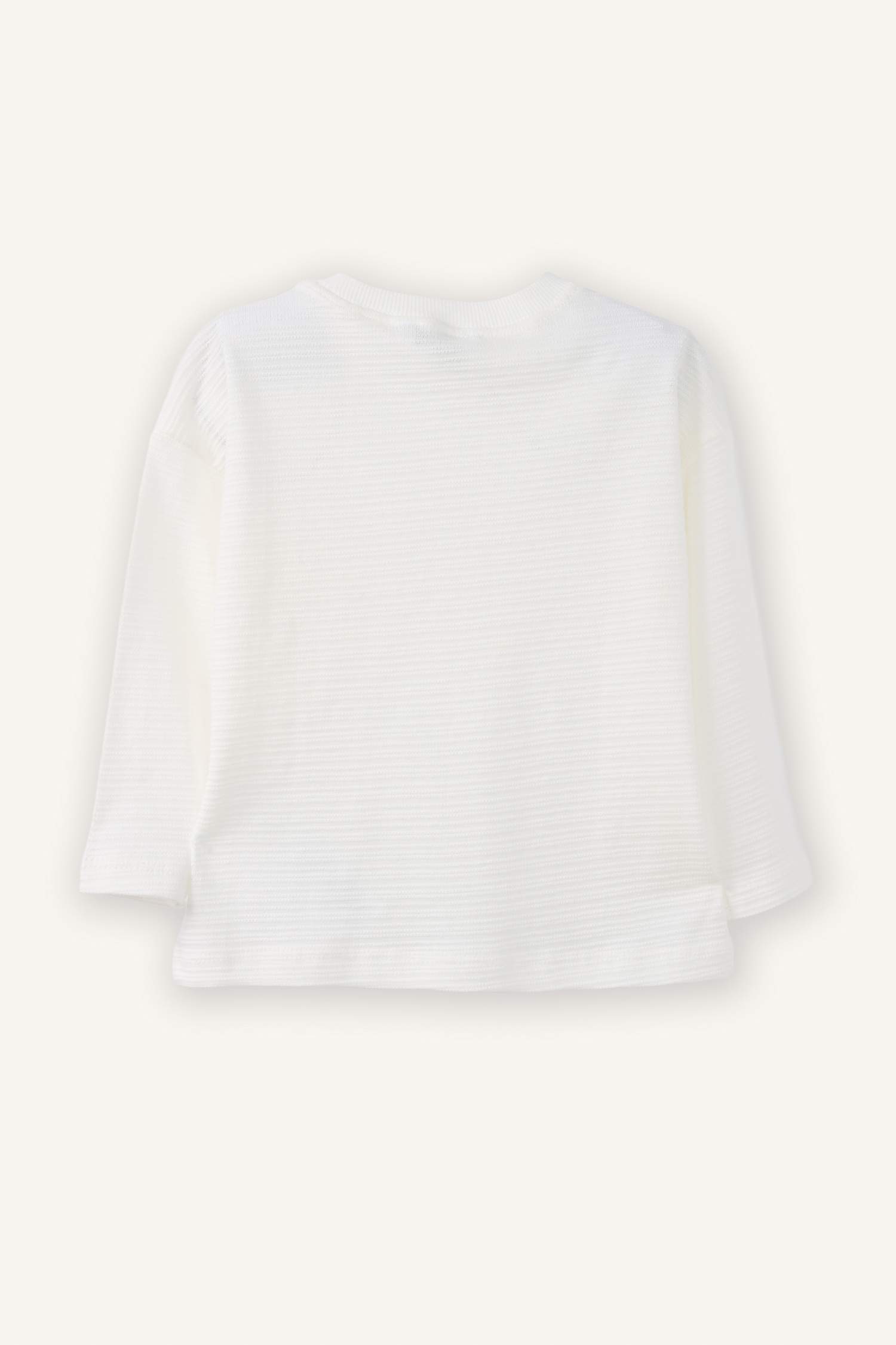 Erkek Bebek Bisiklet Yaka Uzun Kollu Tişört