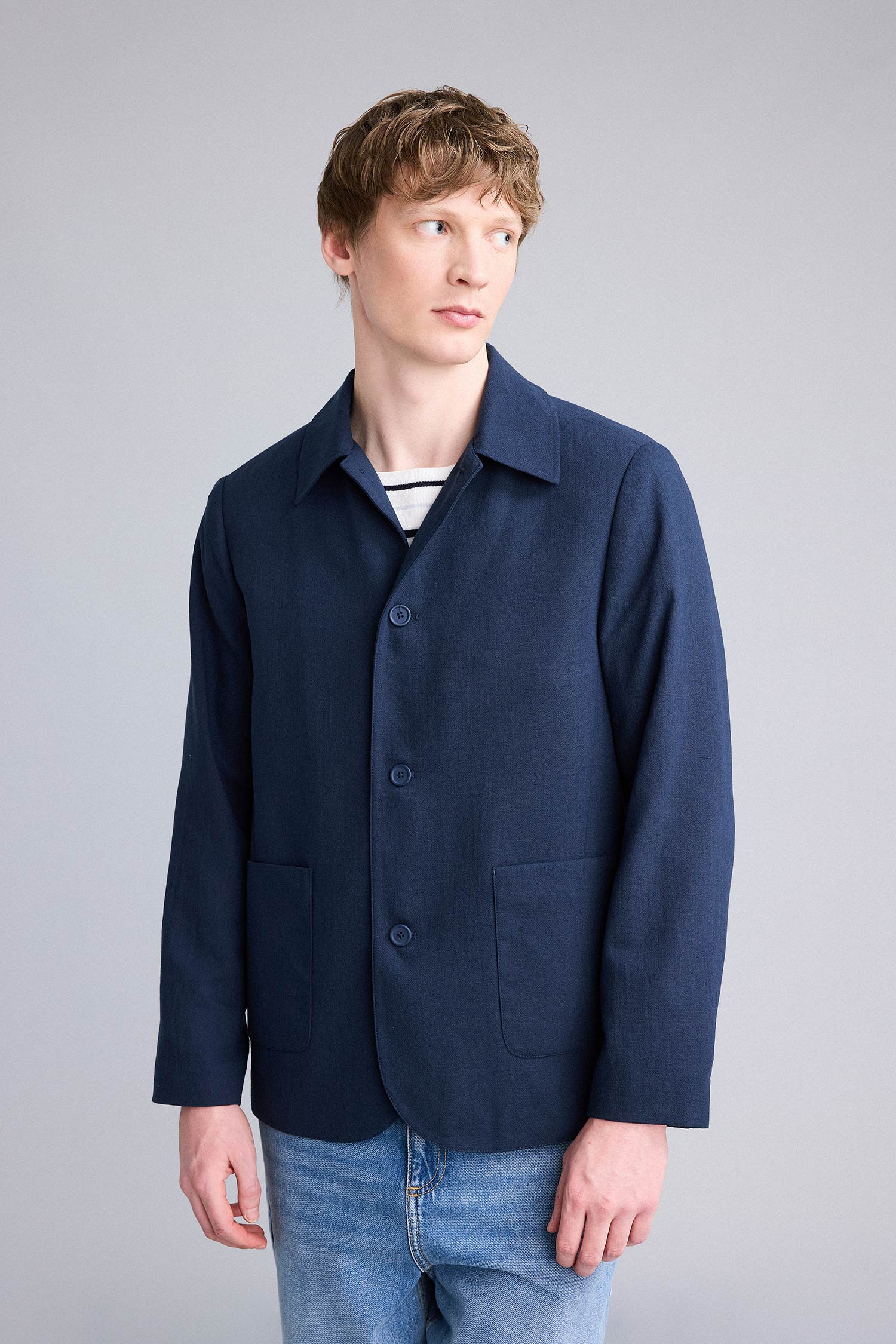 DeFacto Regular Fit Blazer Ceket görsel 4