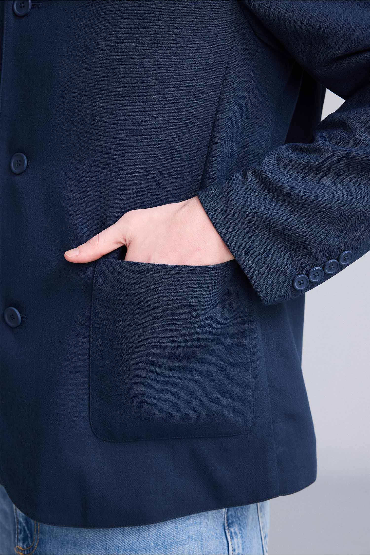 DeFacto Regular Fit Blazer Ceket görsel 5