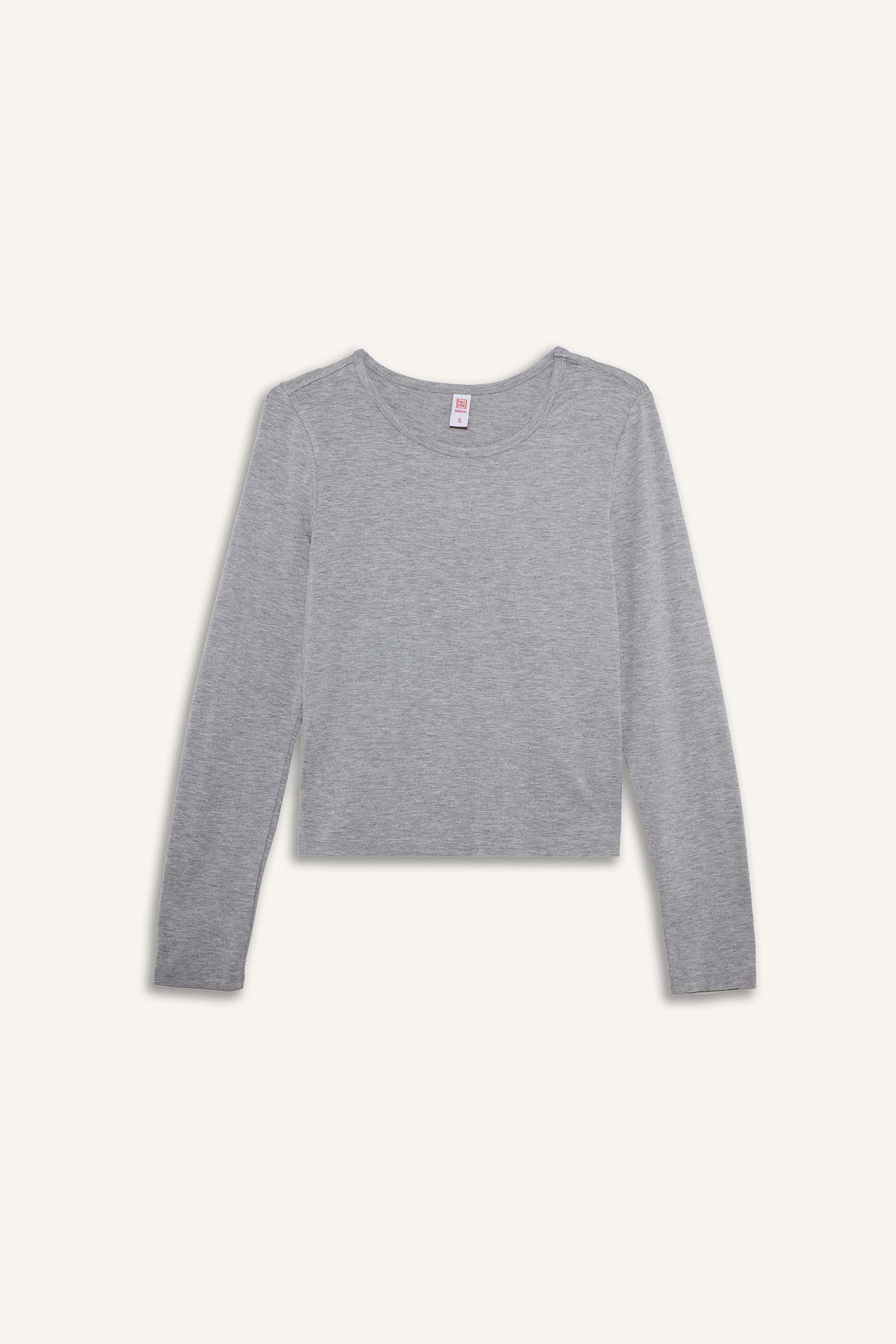 Bisiklet Yaka Uzun Kollu Üst