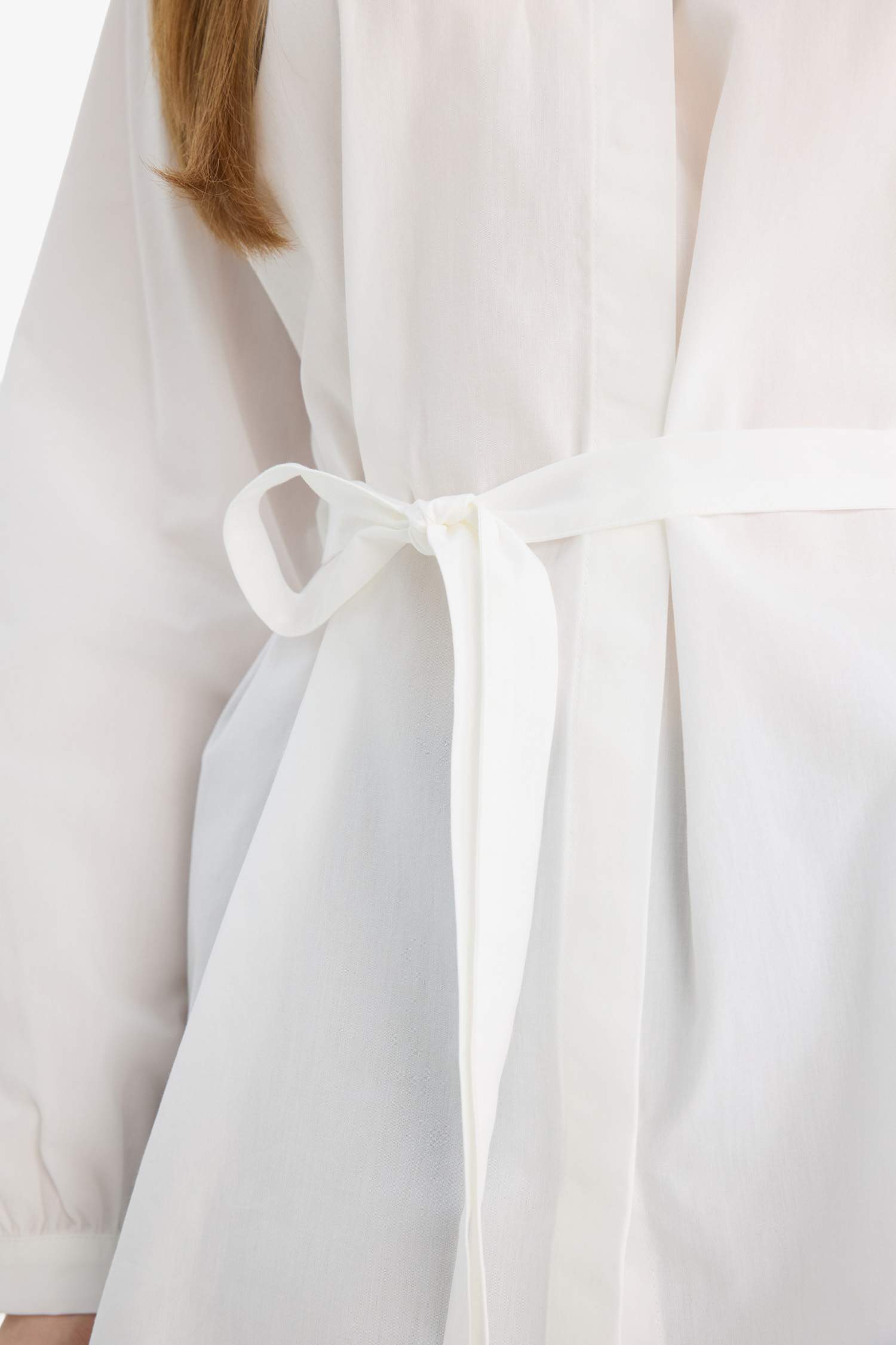 قميص بوبلين قصة مريحة