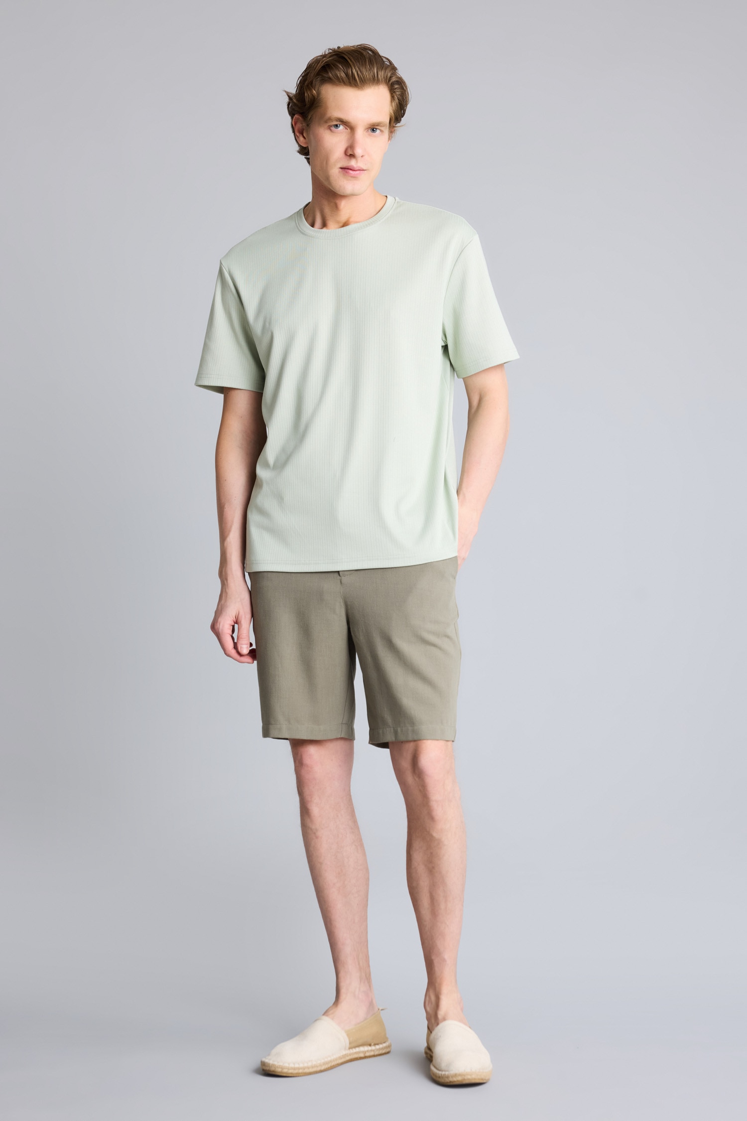 DeFacto Kırışmaz REGULAR FIT Basic T-shirt görsel 2