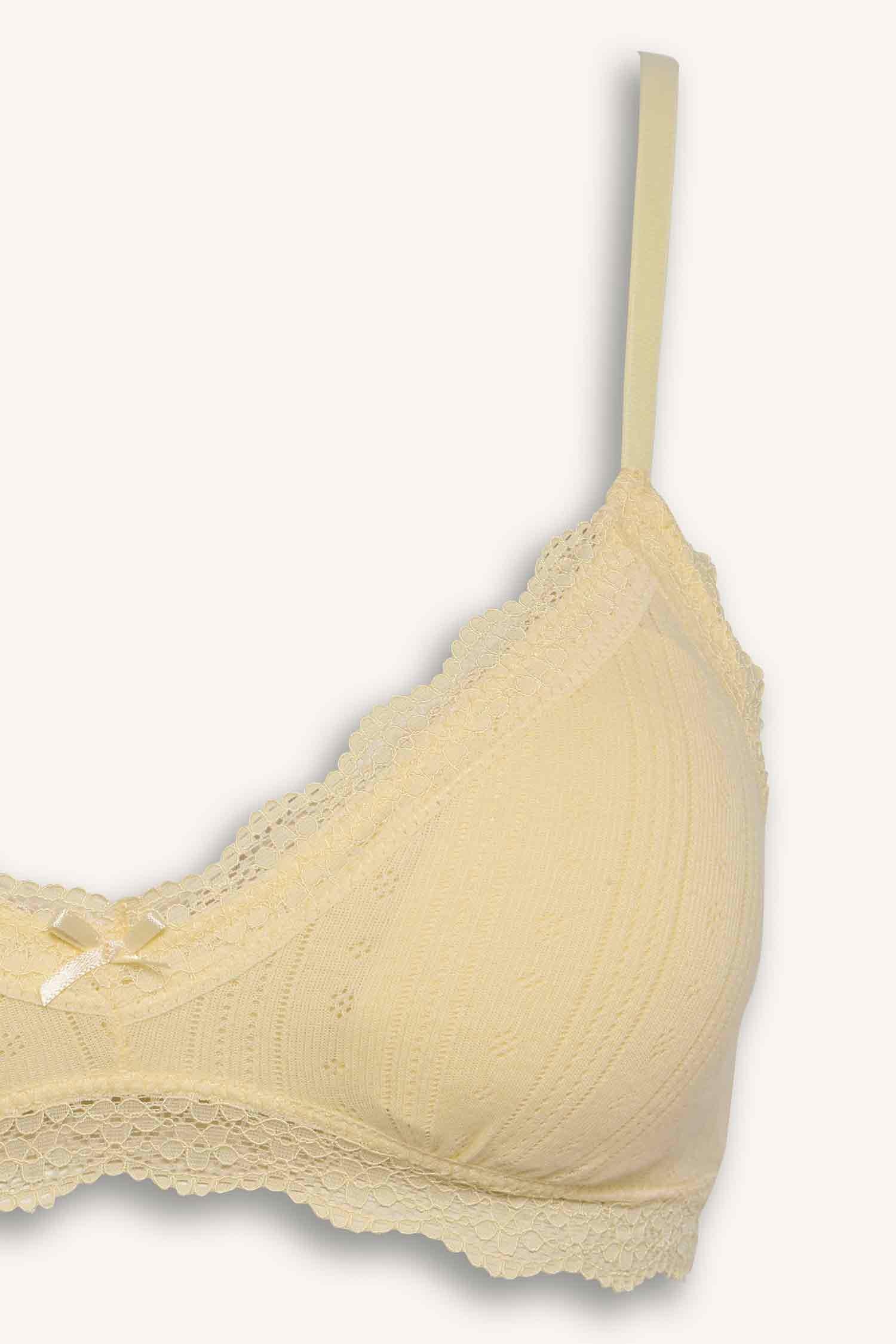 DeFacto %100 Pamuk Dantel Detaylı Balensiz Bralet görsel 8