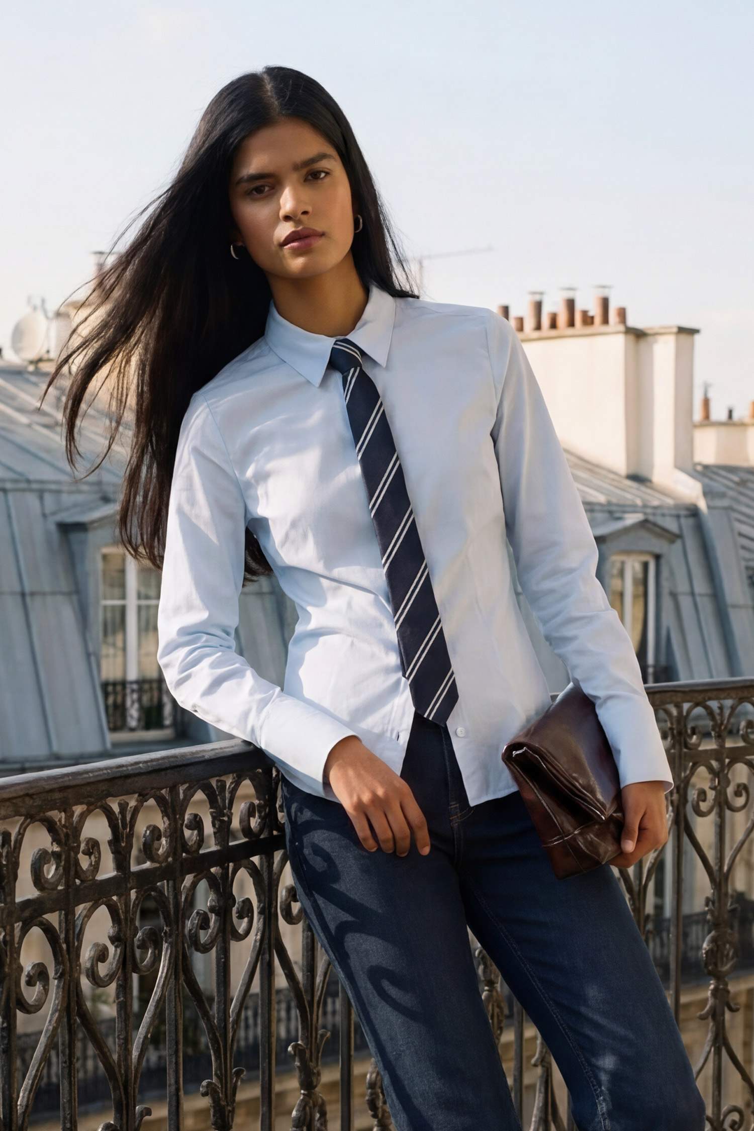 Fitted Poplin Gömlek