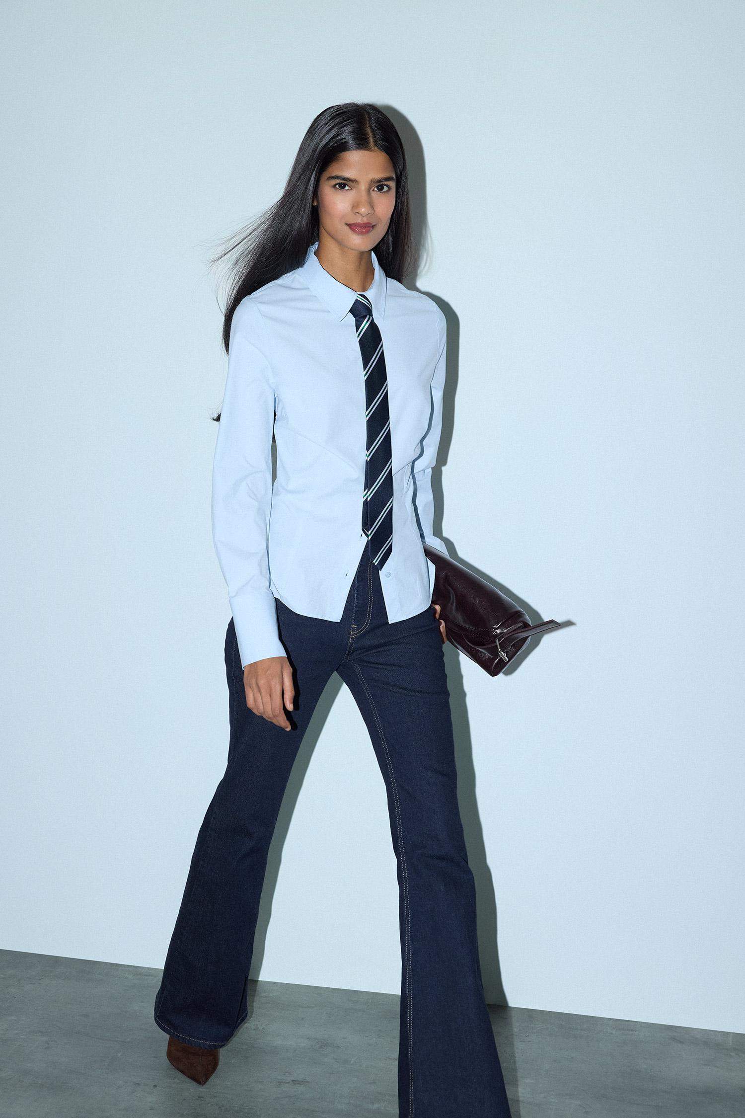 Fitted Poplin Gömlek