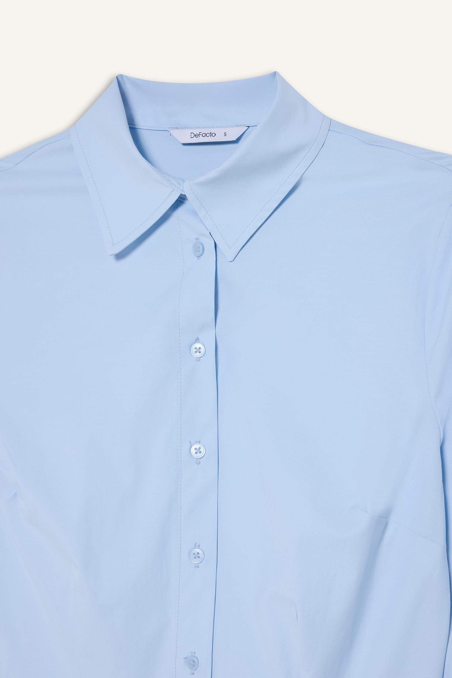 Fitted Poplin Gömlek