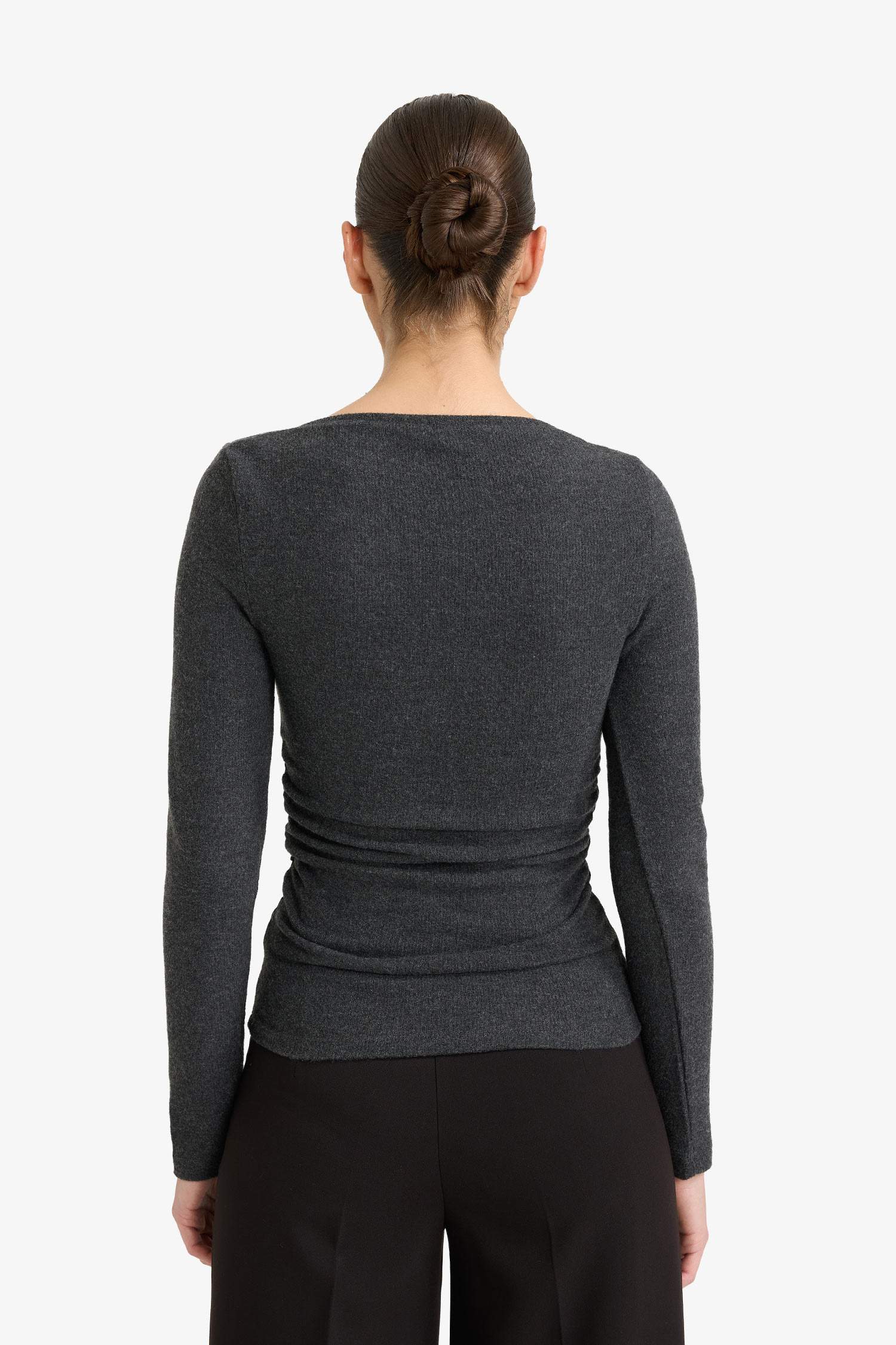 Slim Fit Half Turtleneck Long Sleeve T-Shirt