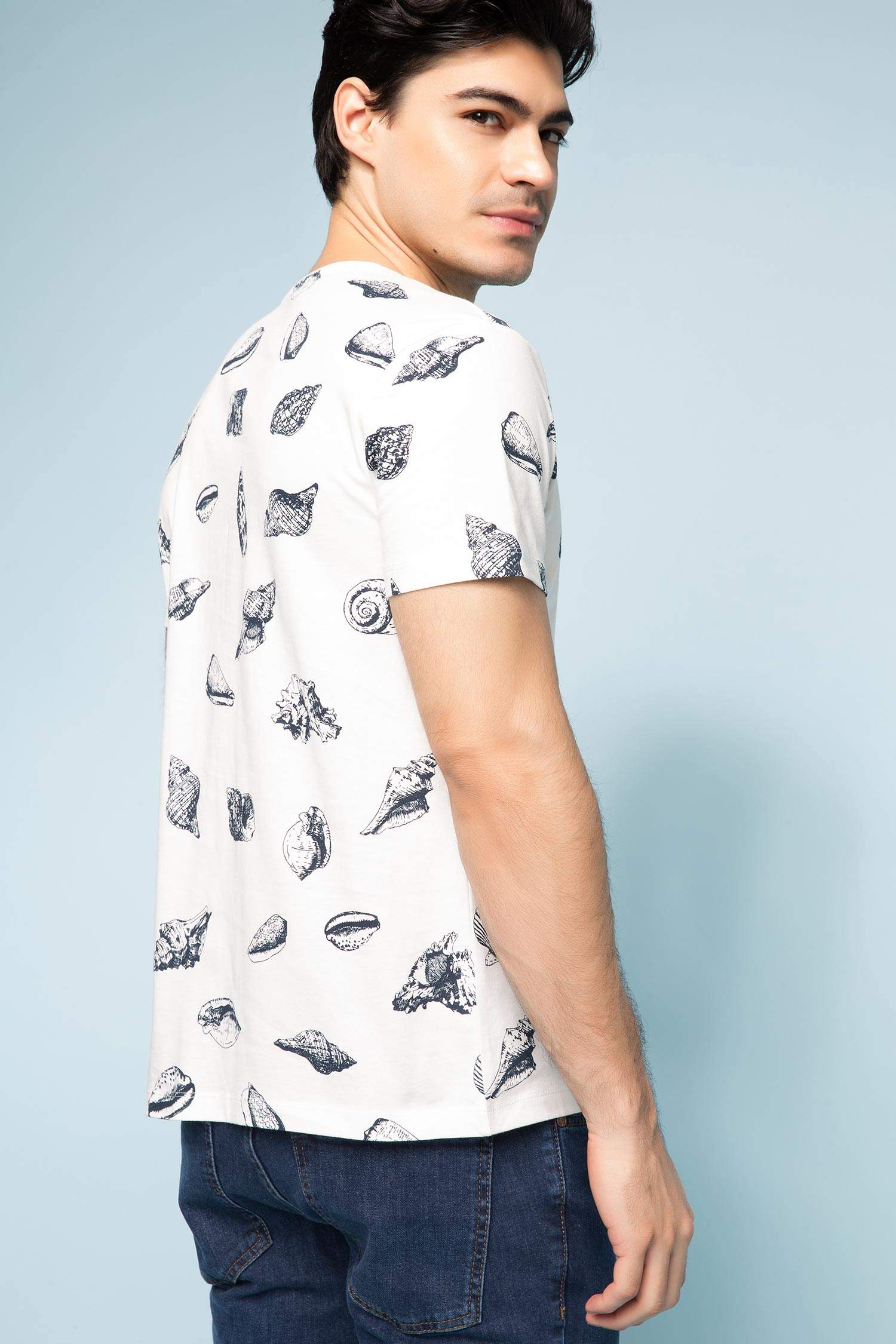 DeFacto T-Shirt Uomo In Cotone | Maglietta Classica Versatile Per Ogni Occasione