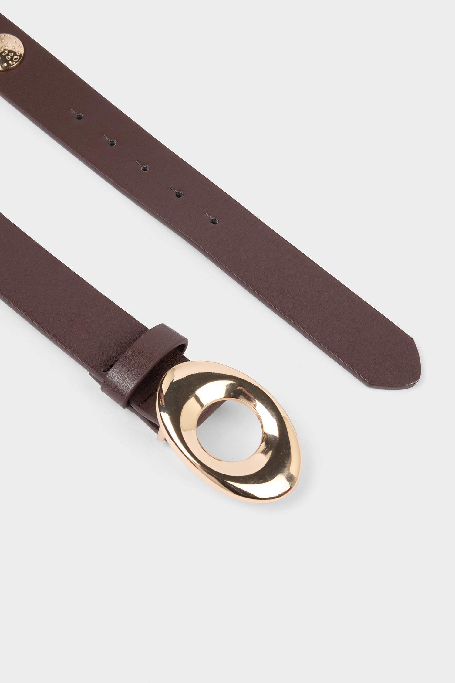 Kadın Dikdörtgen Toka Suni Deri Günlük Kemer