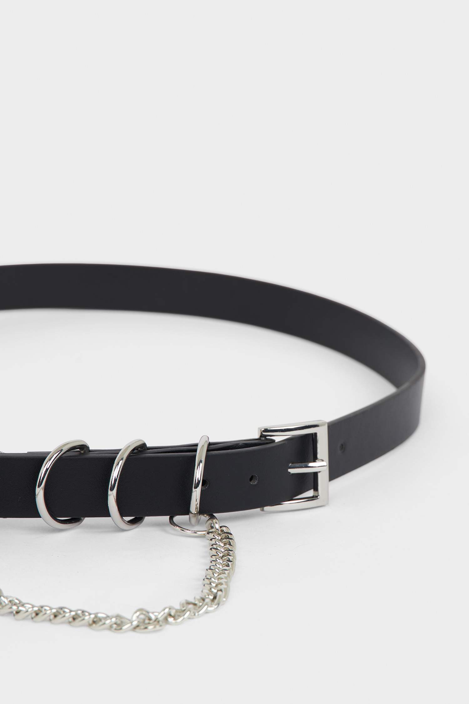 Kadın Dikdörtgen Toka Suni Deri Günlük Kemer