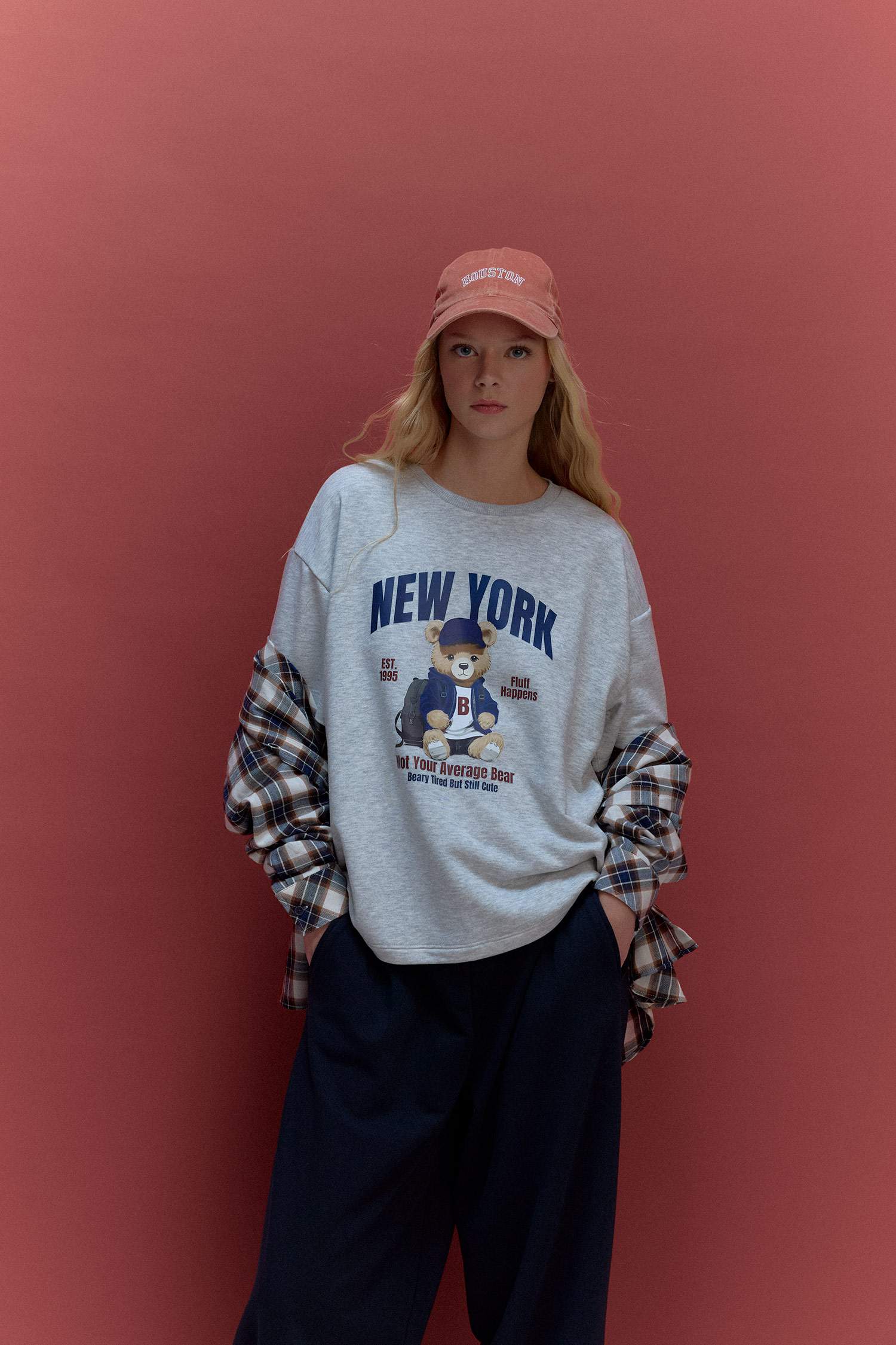 Oversize Geniş Kalıp Bisiklet Yaka Baskılı Kalın Kumaş Kısa Kollu Tişört