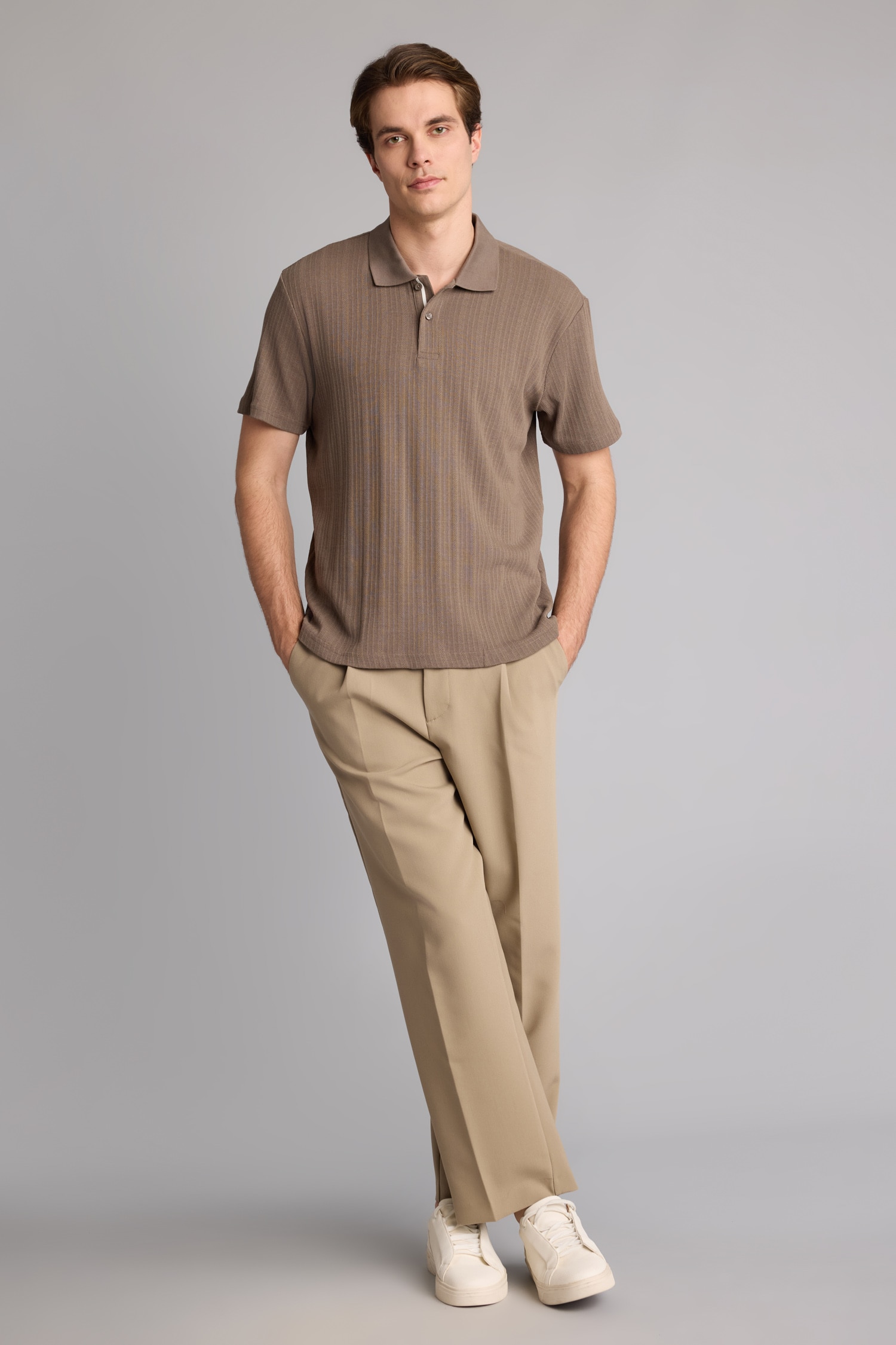 DeFacto Pamuklu Regular Fit Polo Tişört görsel 2