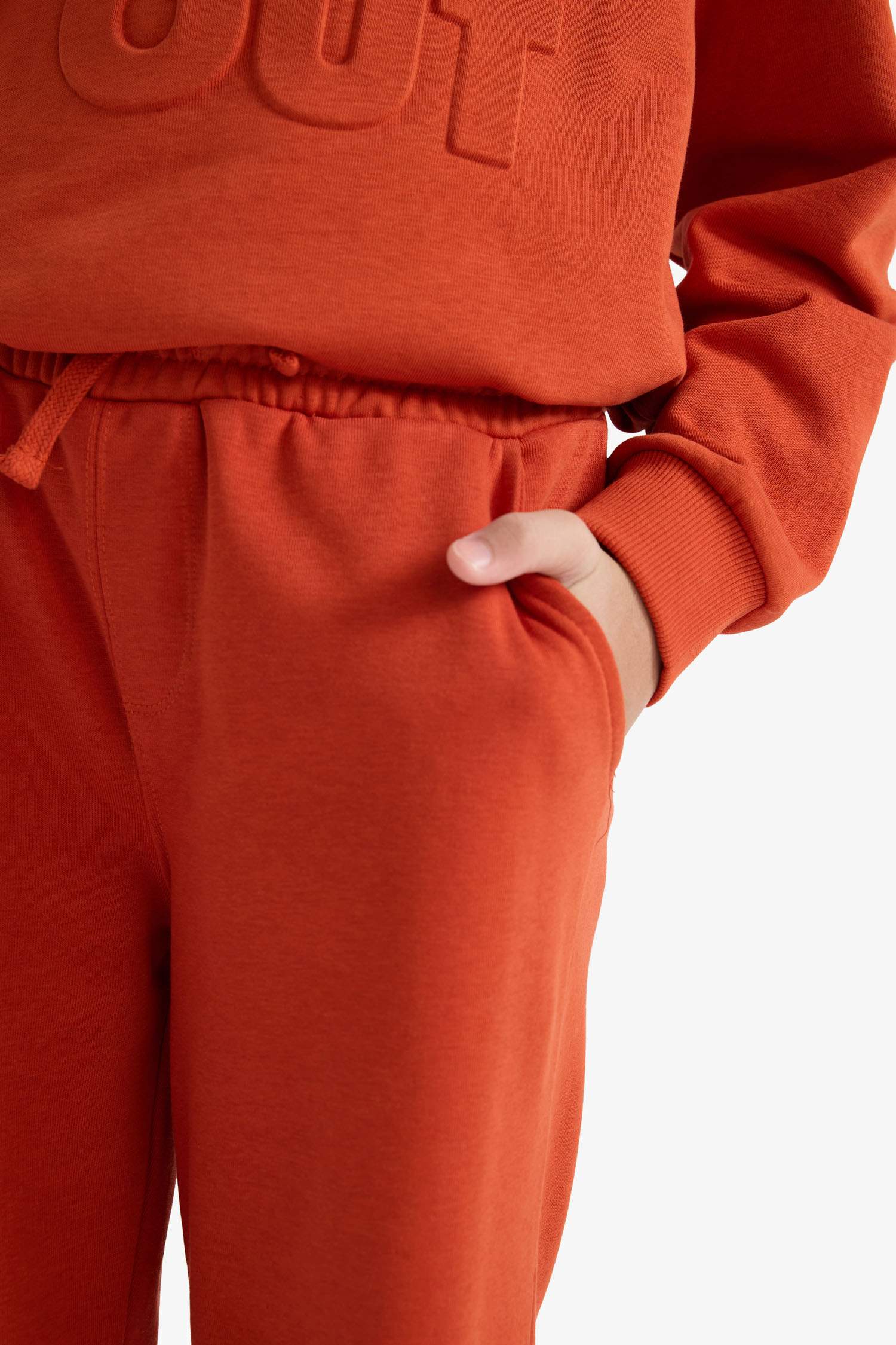 Boy Slogan Print Long Sleeve 2 Piece Set