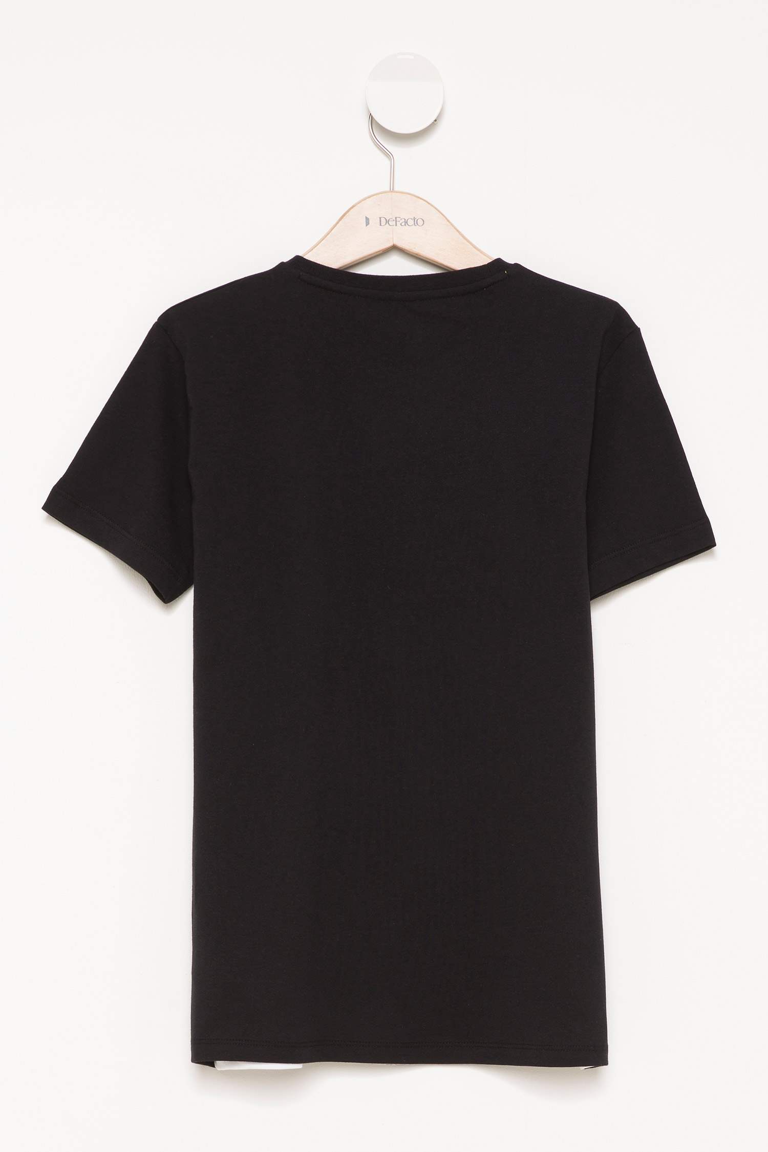 Defacto Baskılı Genç Erkek Organik T-shirt. 4