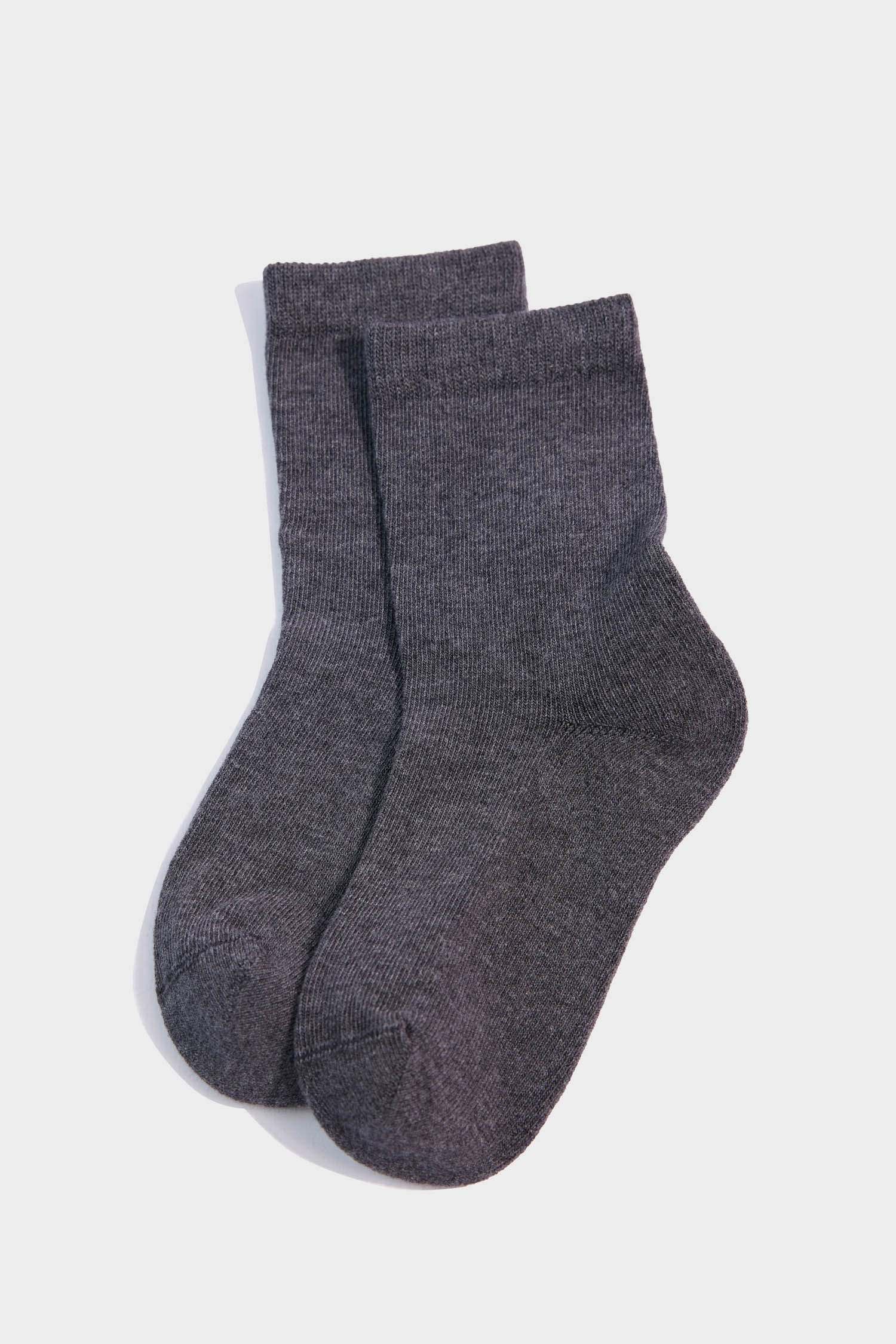 Erkek Çocuk Dikişsiz 5'li Modal Havlu Çorap