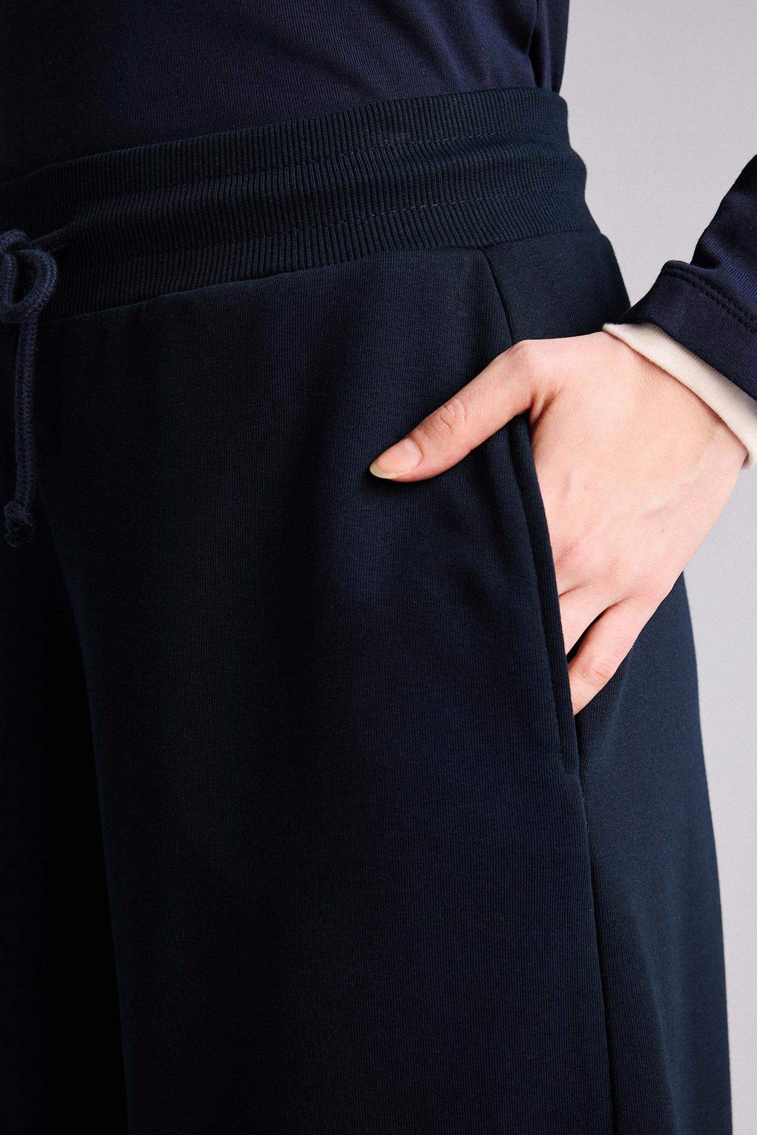 Balloon Fit белі баулы кең балақты спорттық шалбар