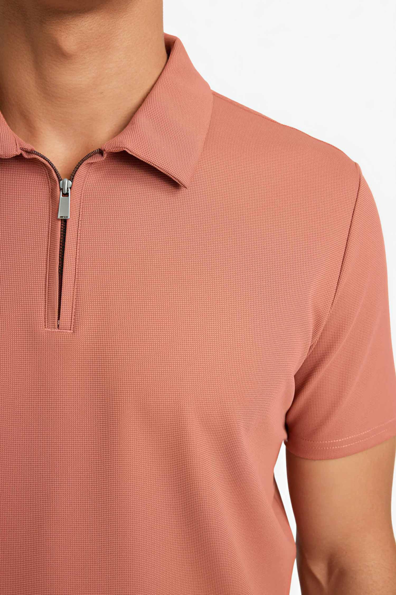 DeFacto Çabuk Kuruyan Pamuklu Regular Fit Polo Tişört görsel 7