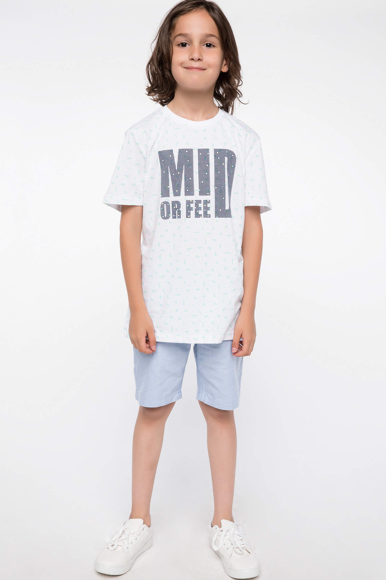 Defacto Mikro Desenli Genç Erkek Organik T-shirt. 2