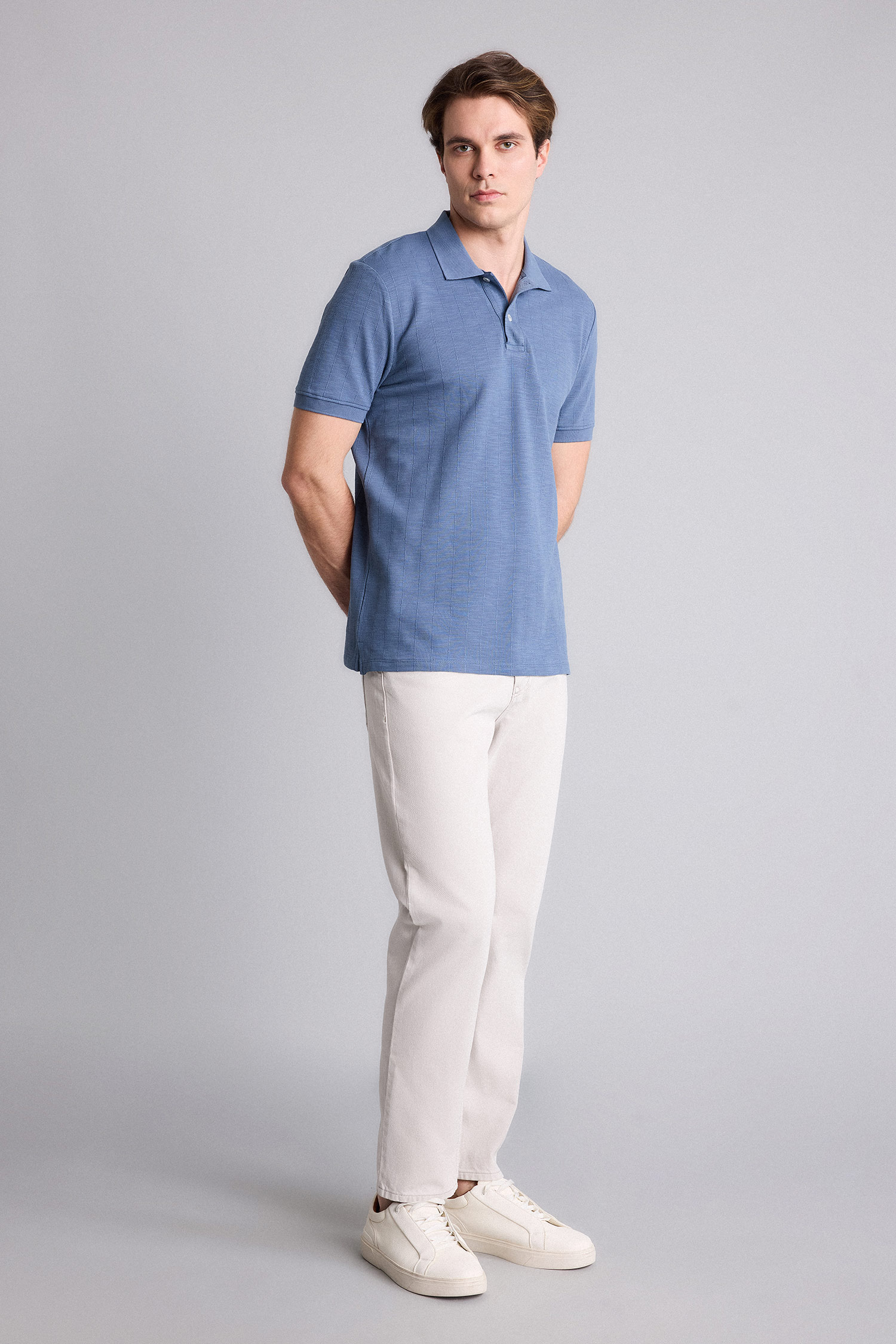 DeFacto Pamuklu Regular Fit Polo Tişört görsel 2