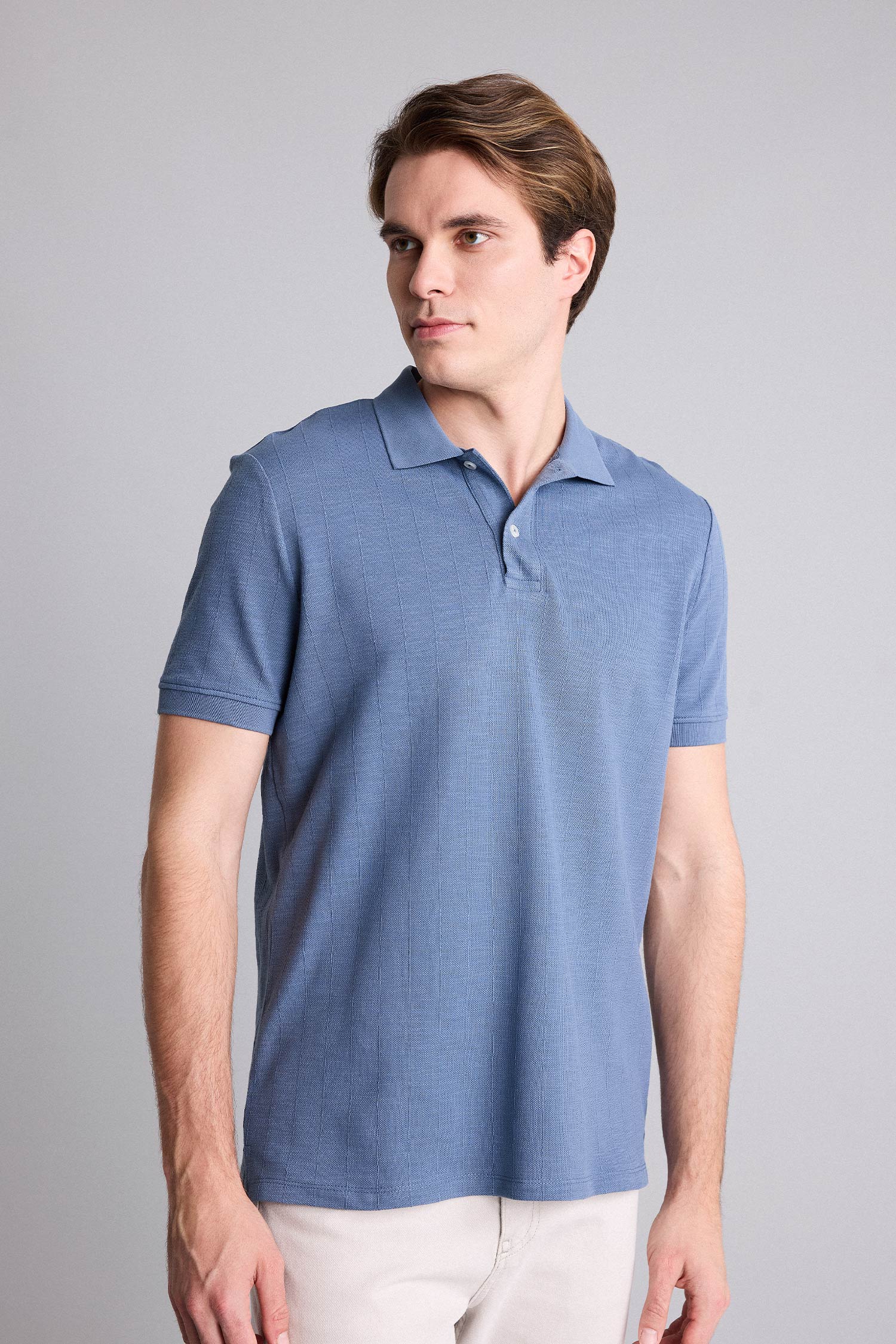 DeFacto Pamuklu Regular Fit Polo Tişört görsel 3