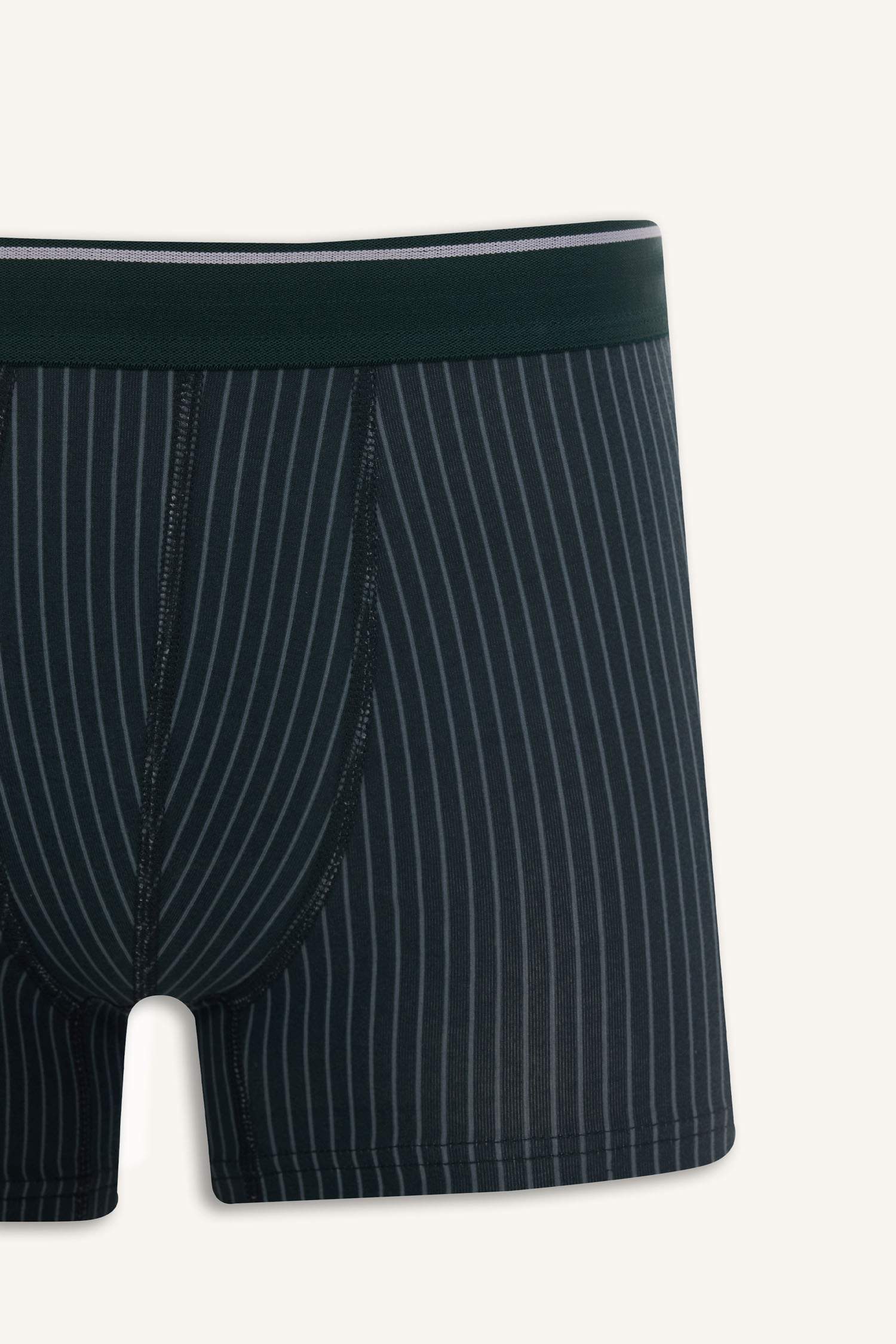 Regular Fıt Kareli 3'lü Boxer