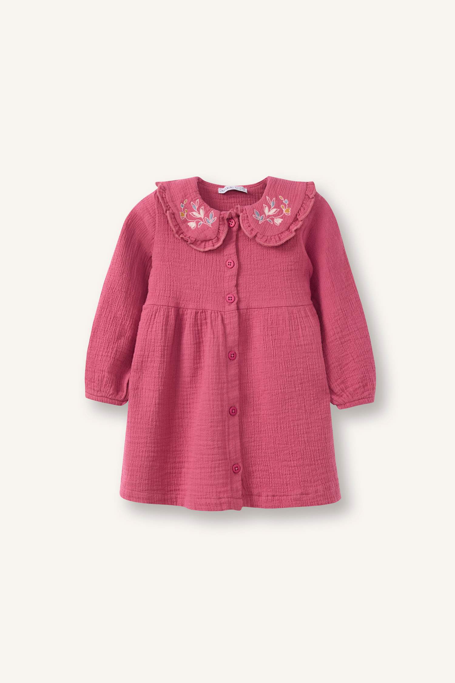 Çiçekli Müslin Elbise Kız Bebek