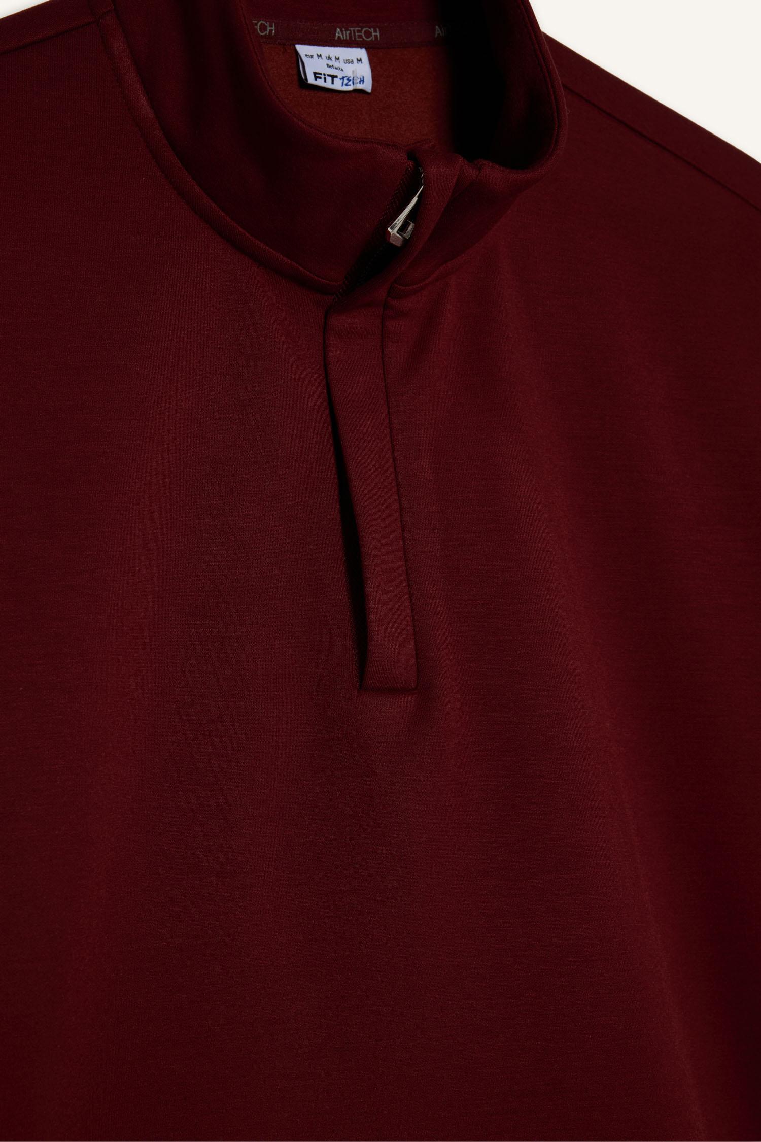 DeFacto Ultra Yumuşak Standart Fıt Modal Sweatshirt görsel 7