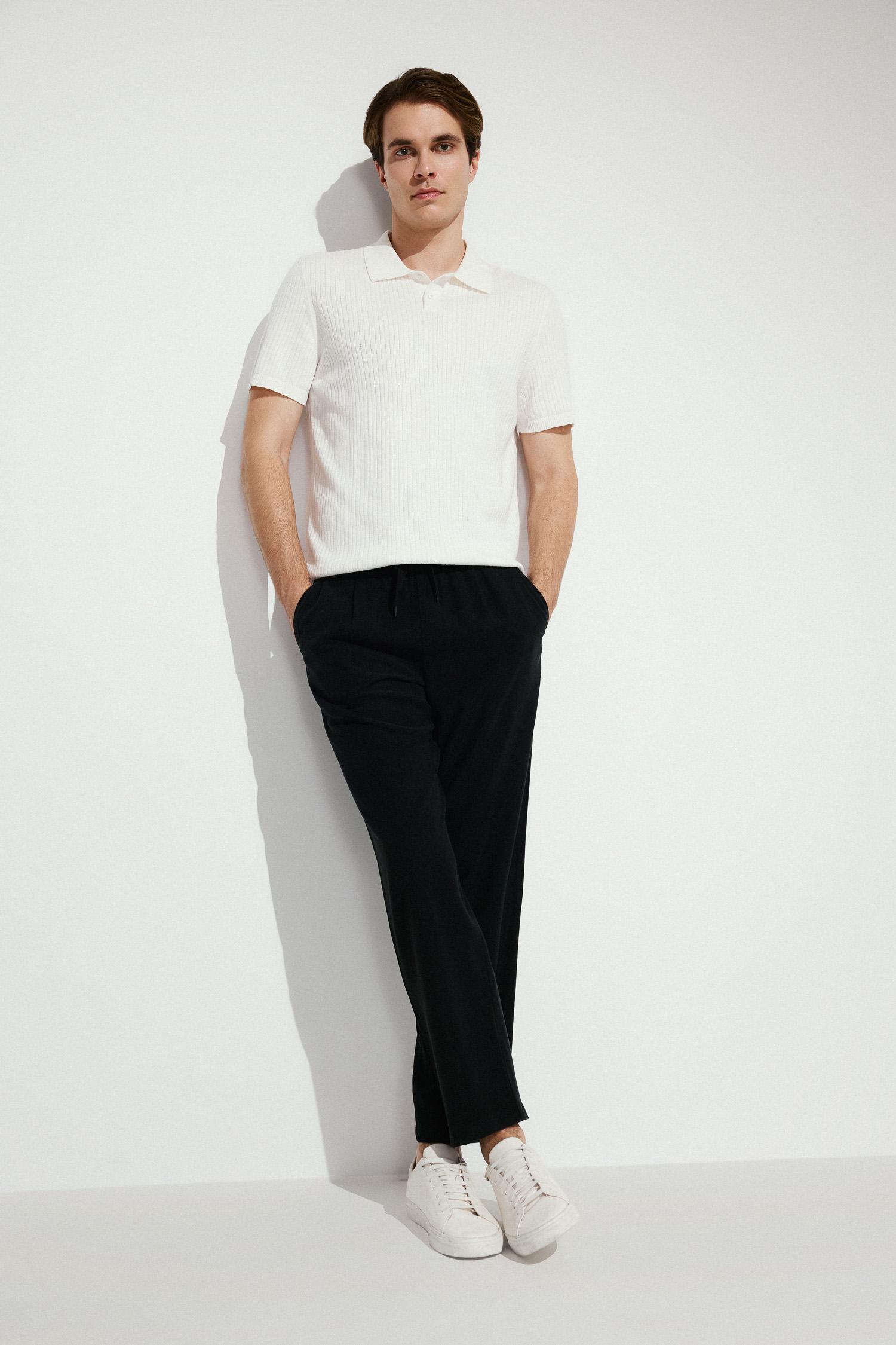 DeFacto Yumuşak Relaxed Fit Pantolon görsel 3