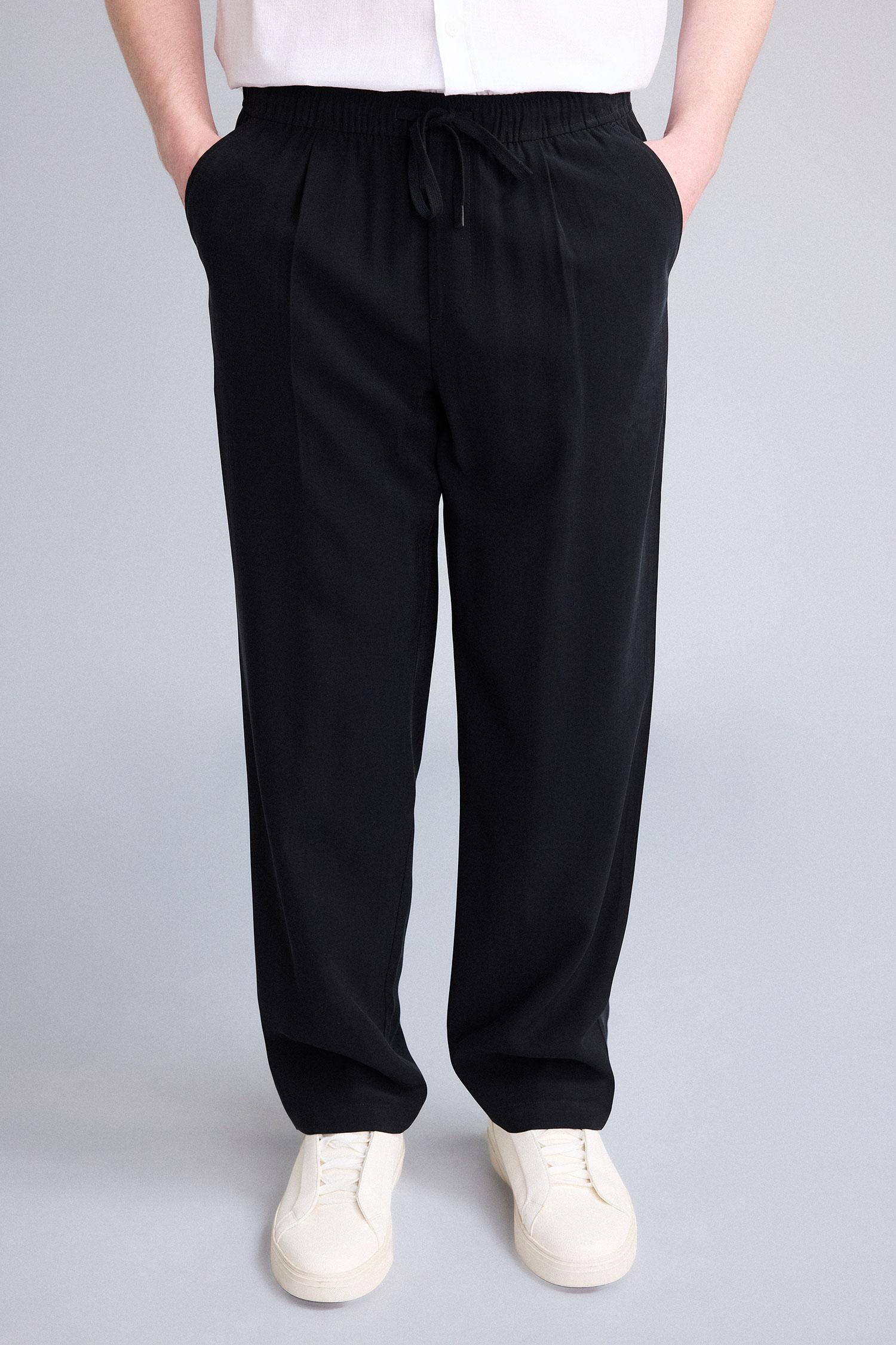 DeFacto Yumuşak Relaxed Fit Pantolon görsel 4