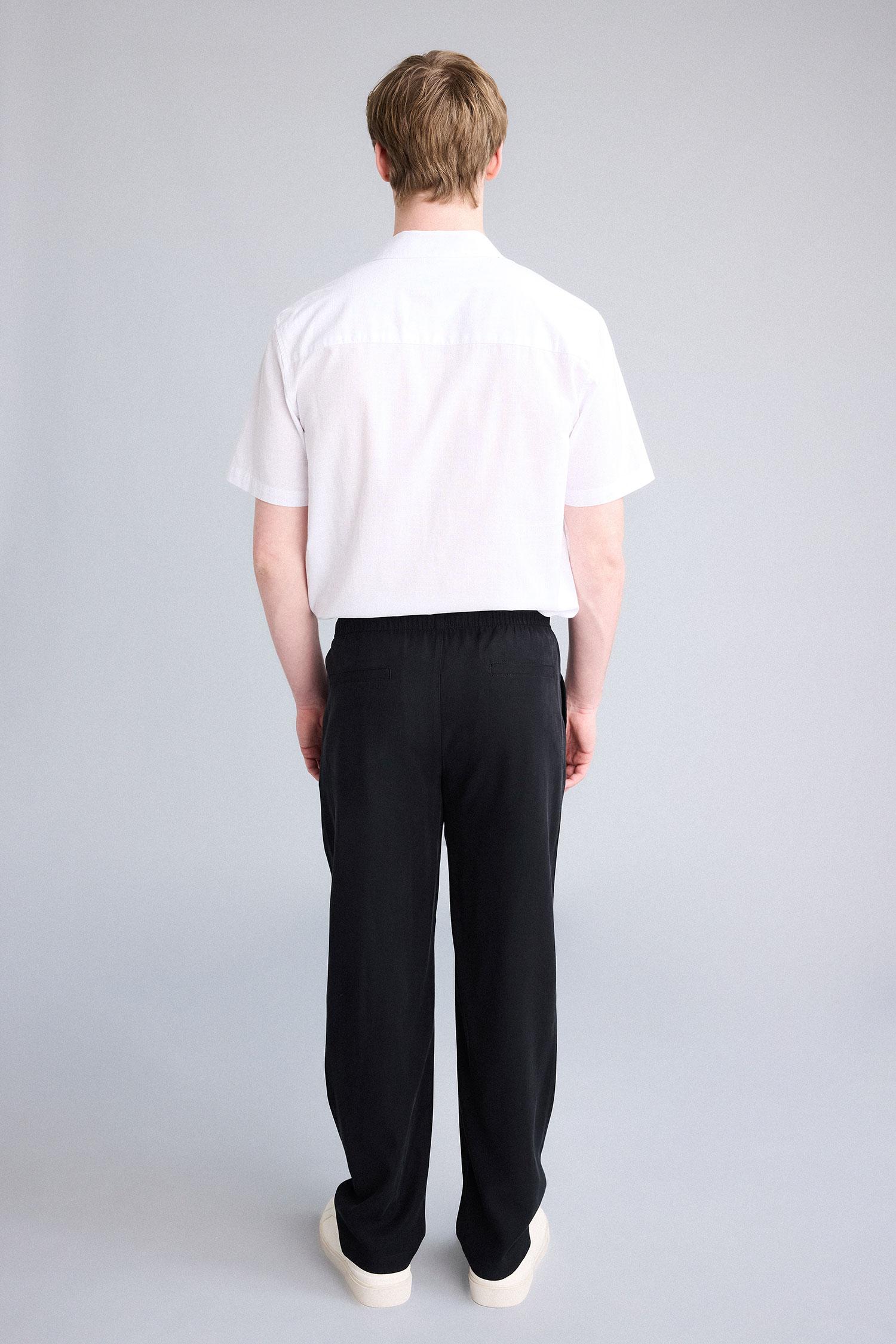 DeFacto Yumuşak Relaxed Fit Pantolon görsel 6