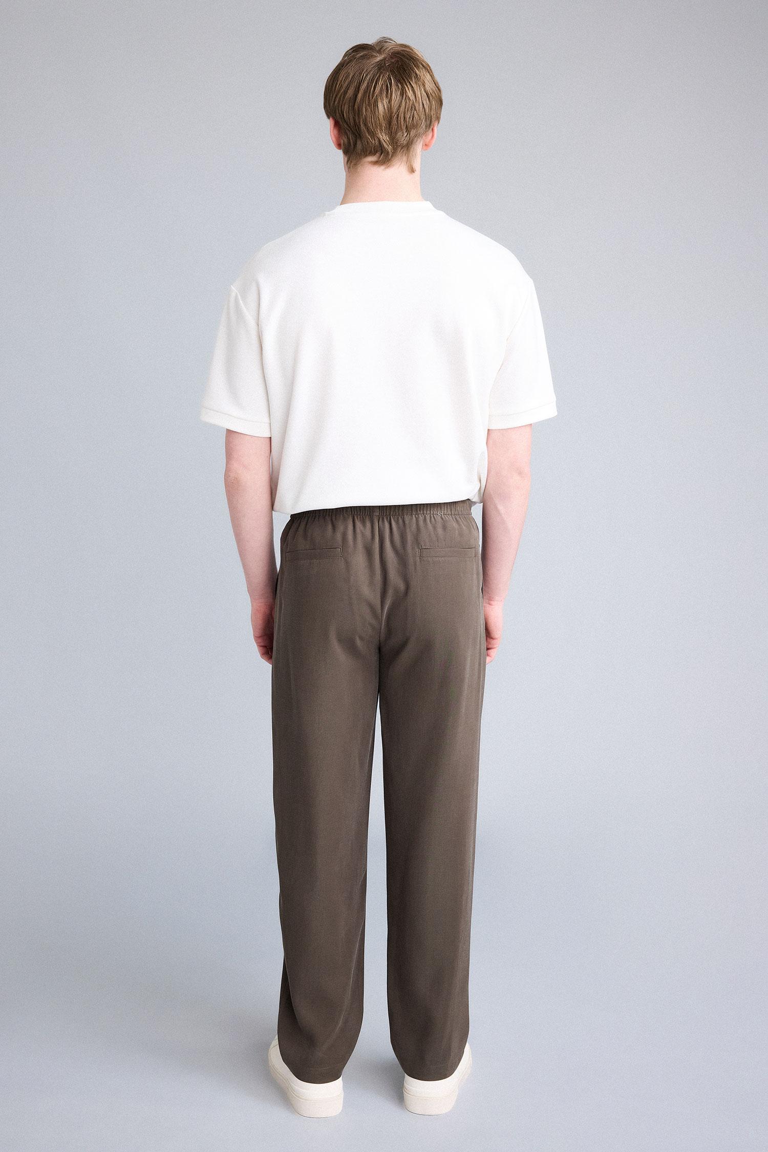 DeFacto Yumuşak Relaxed Fit Pantolon görsel 6
