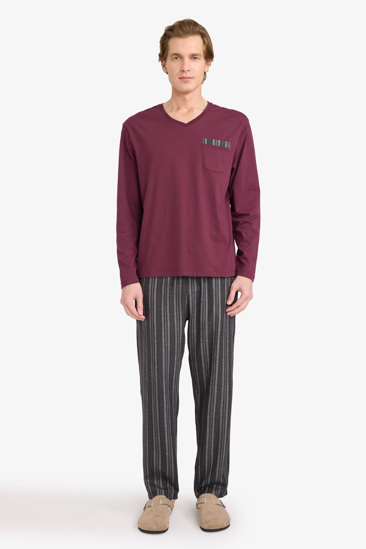 Pijama Takımı Uzun Kollu Üst Alt