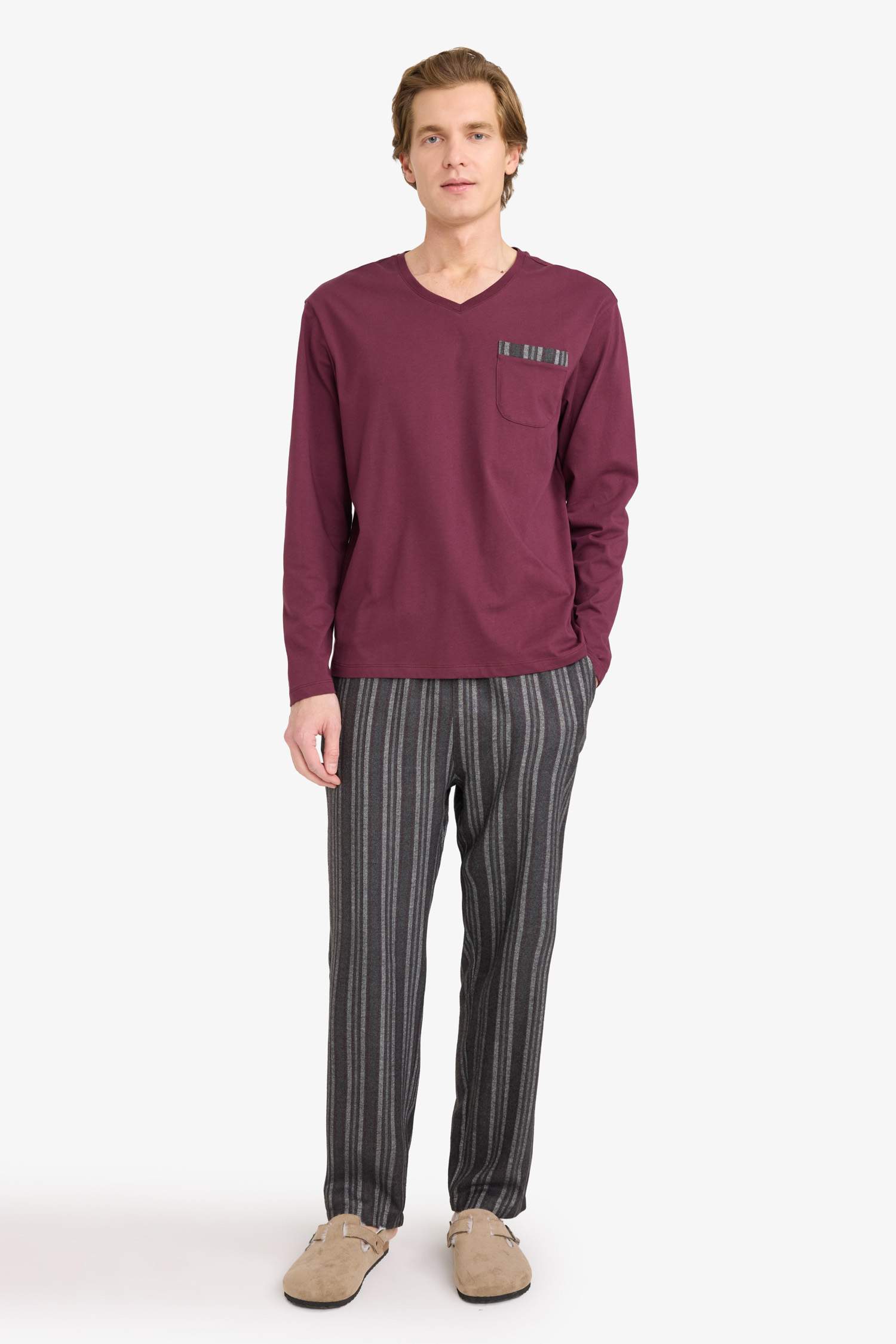 Pijama Takımı Uzun Kollu Üst Alt