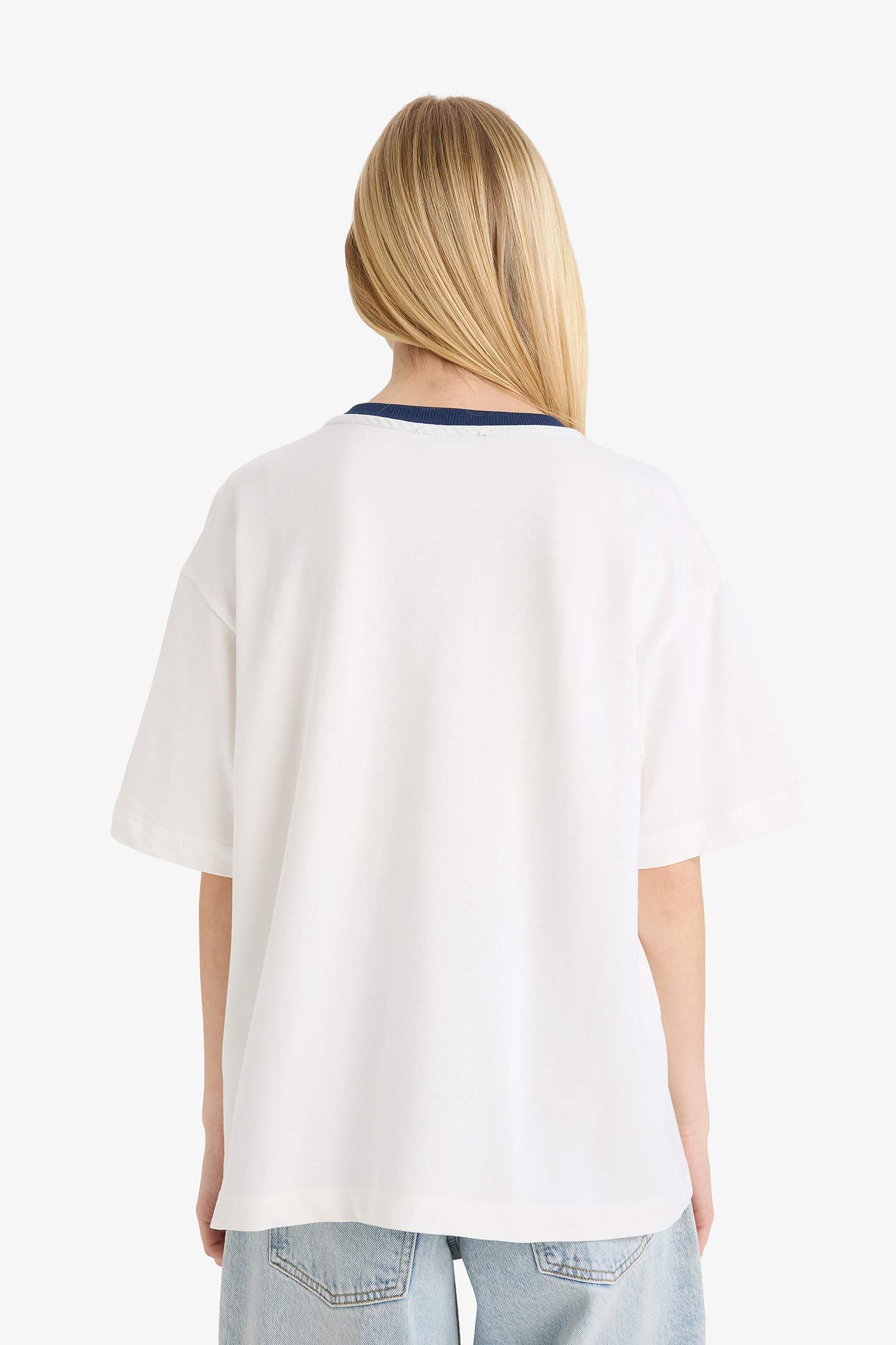 تيشيرت نص كم اوفر سايز مطبوع