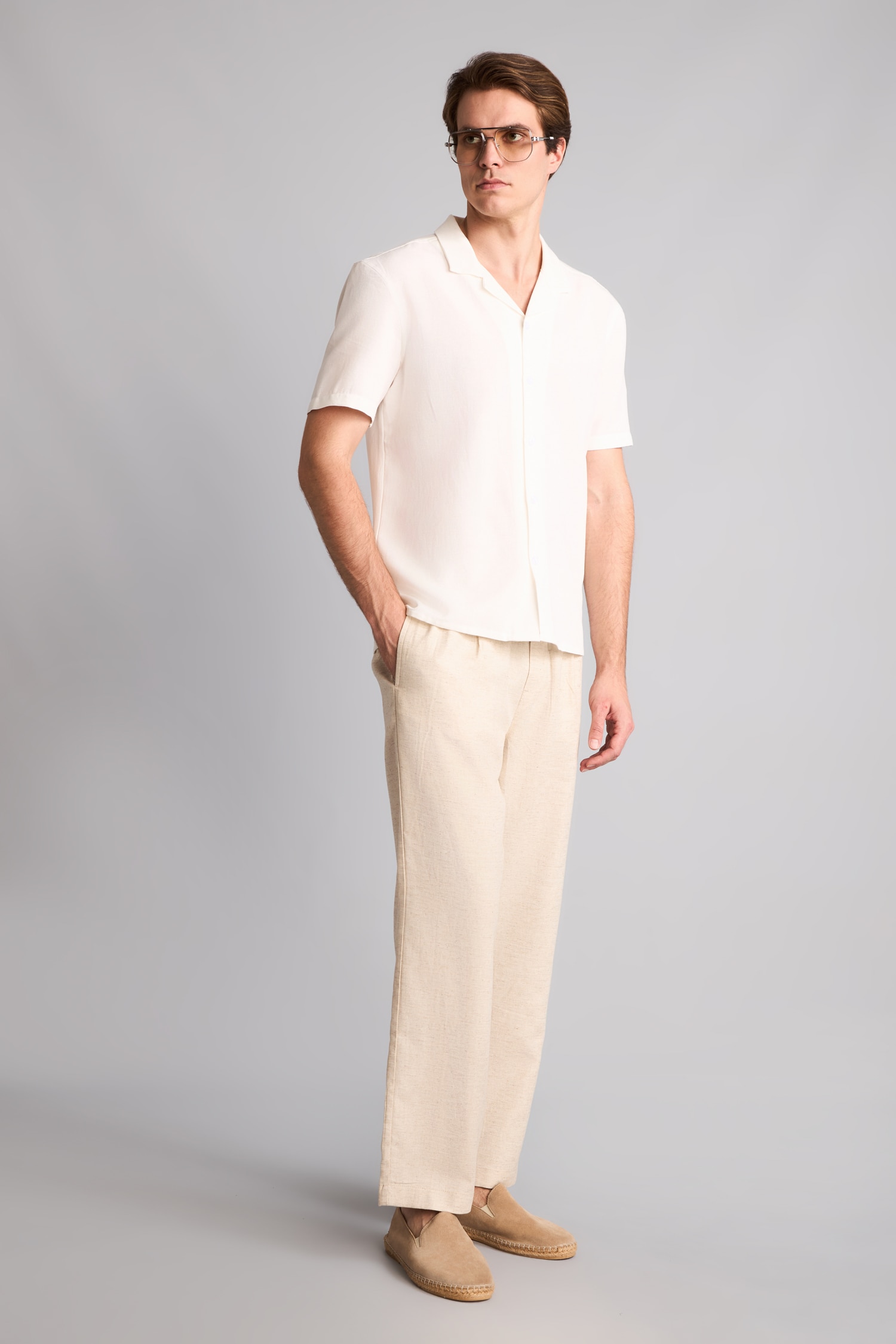 DeFacto Nefes Alabilir Straight Fit Geniş Paça Pantolon görsel 3