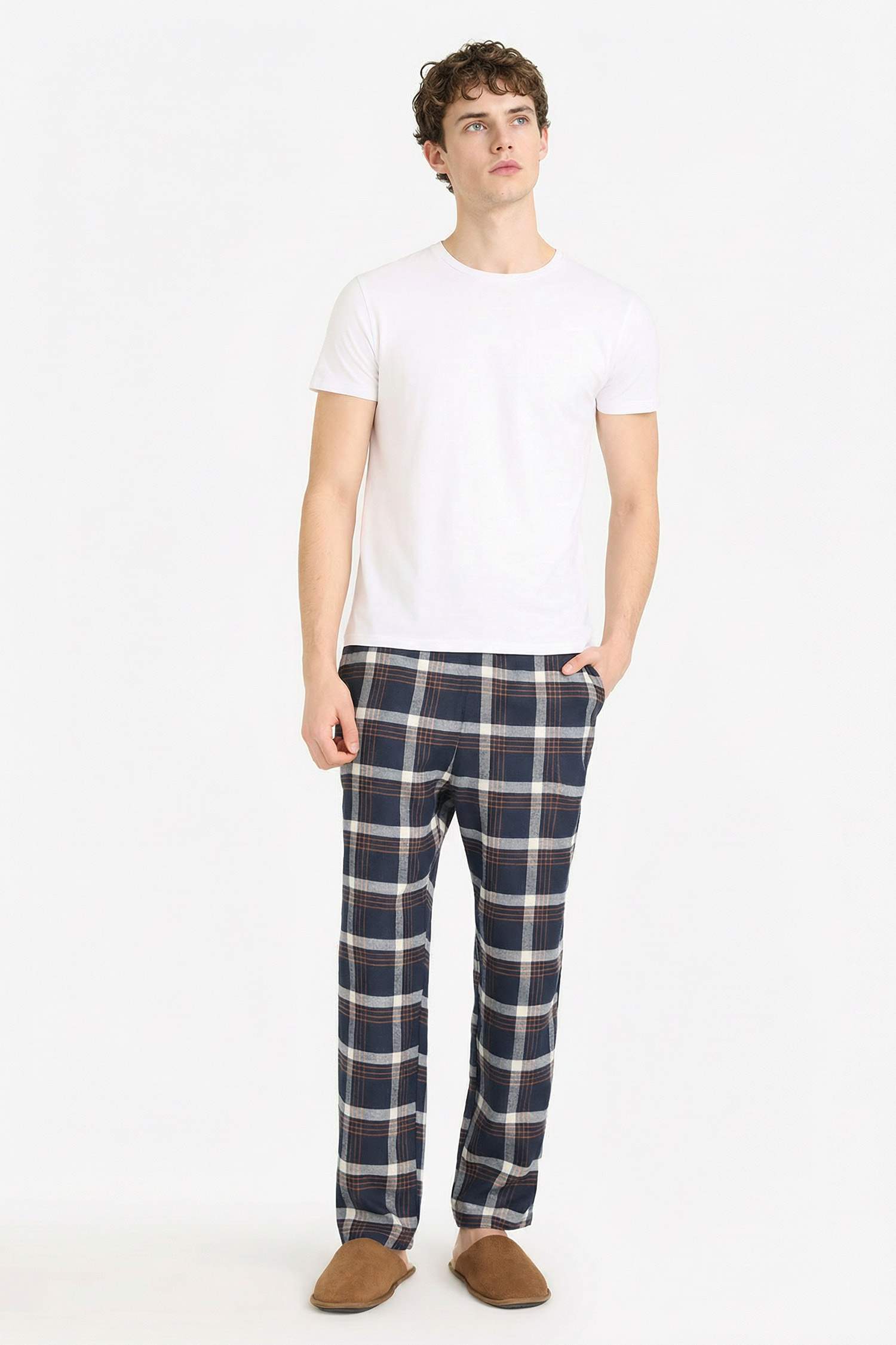 Regular Fit Uzun Boy Flanel Alt