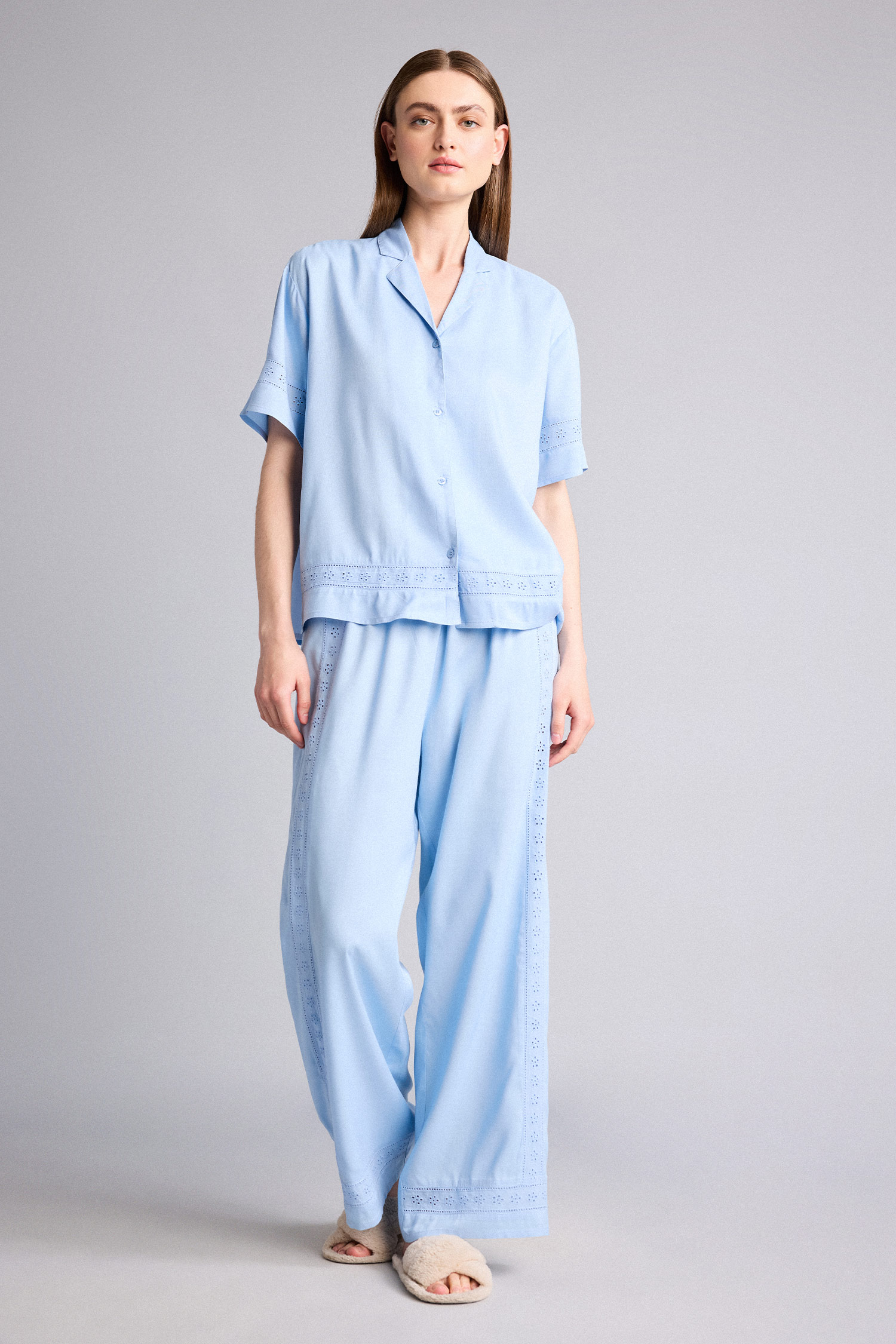 DeFacto Regular Fit Pijama Üst görsel 2