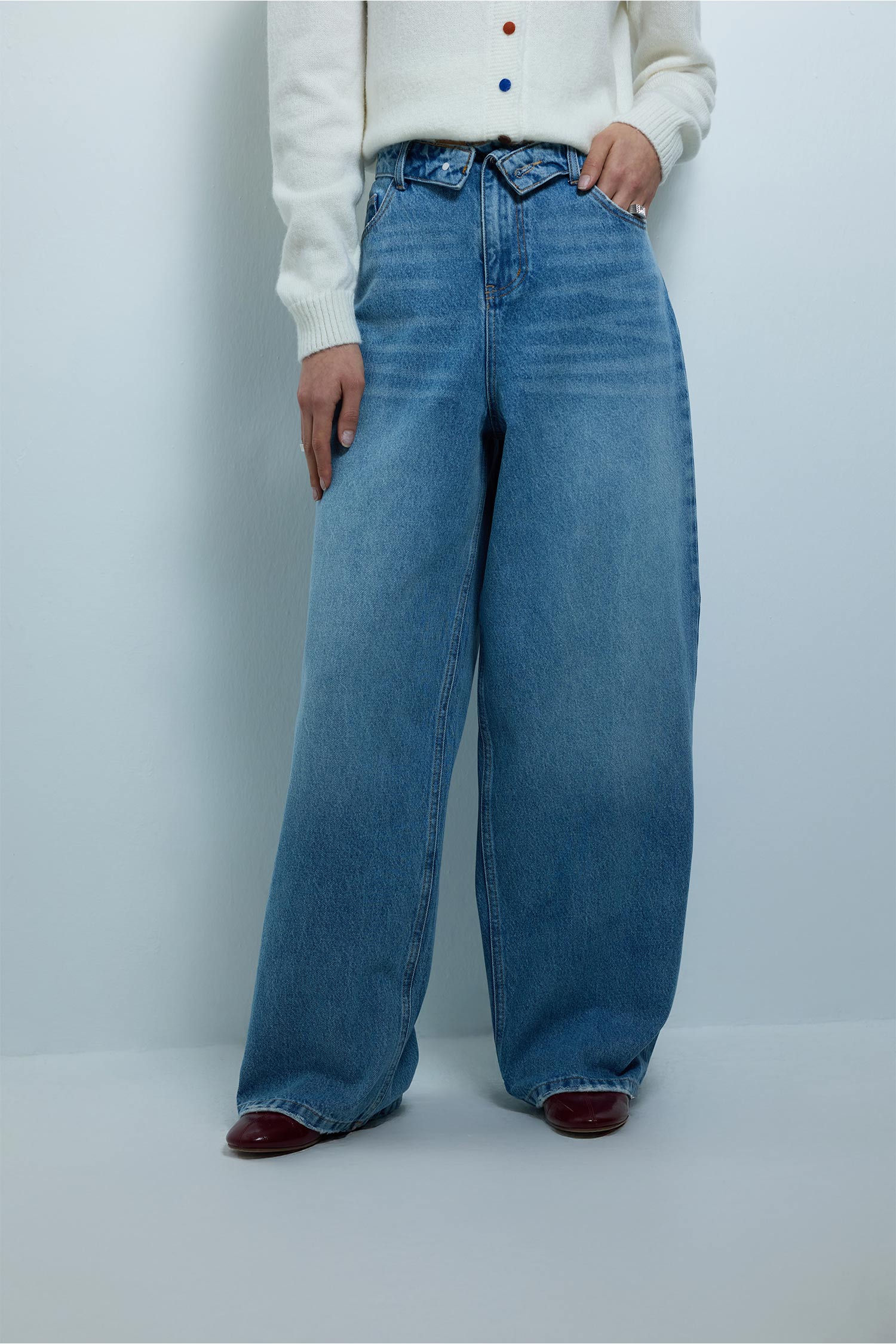 DeFacto Barrel Fit Yüksek bel Jean Pantolon görsel 4