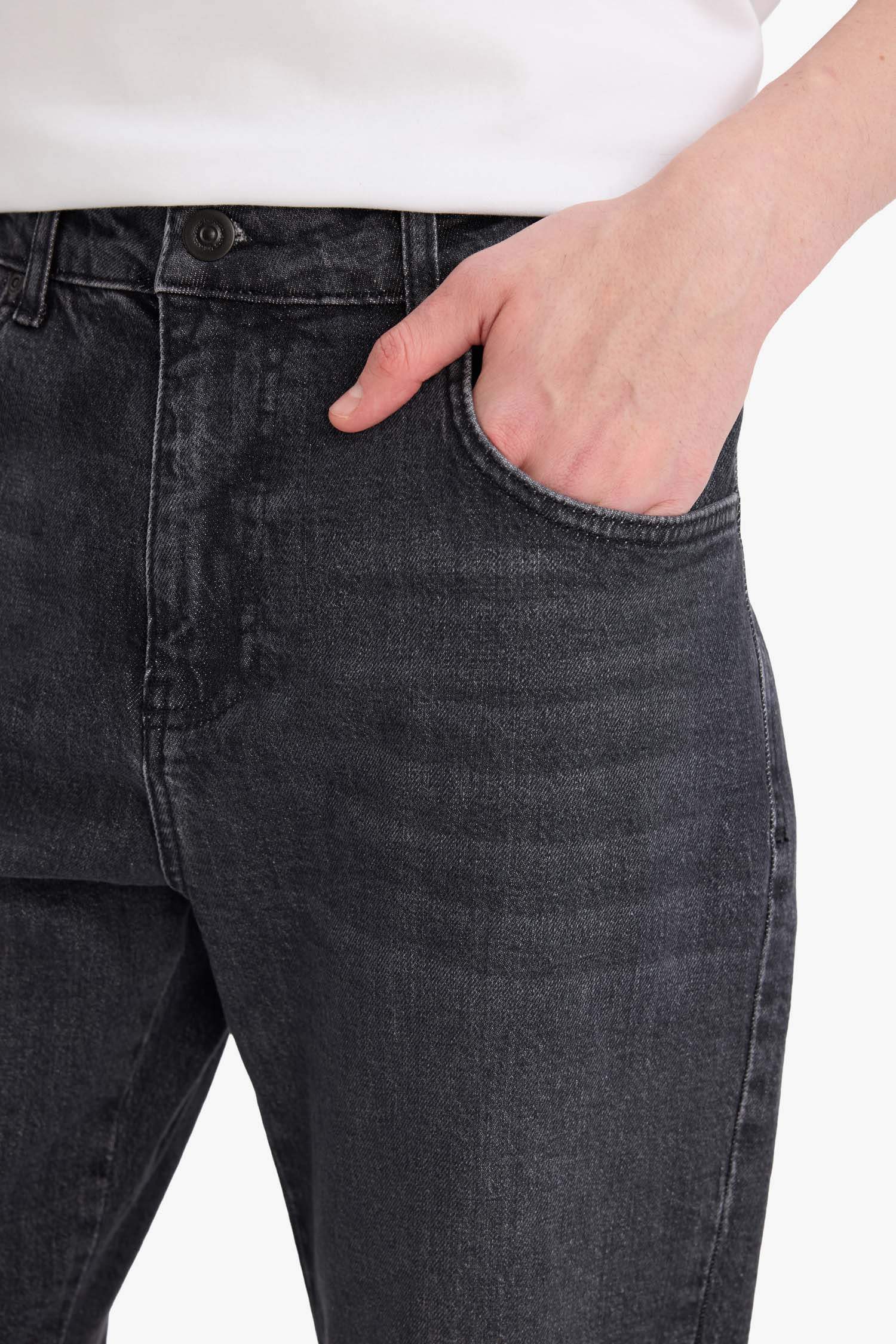 Straight Fit Düz Paça Jean Pantolon