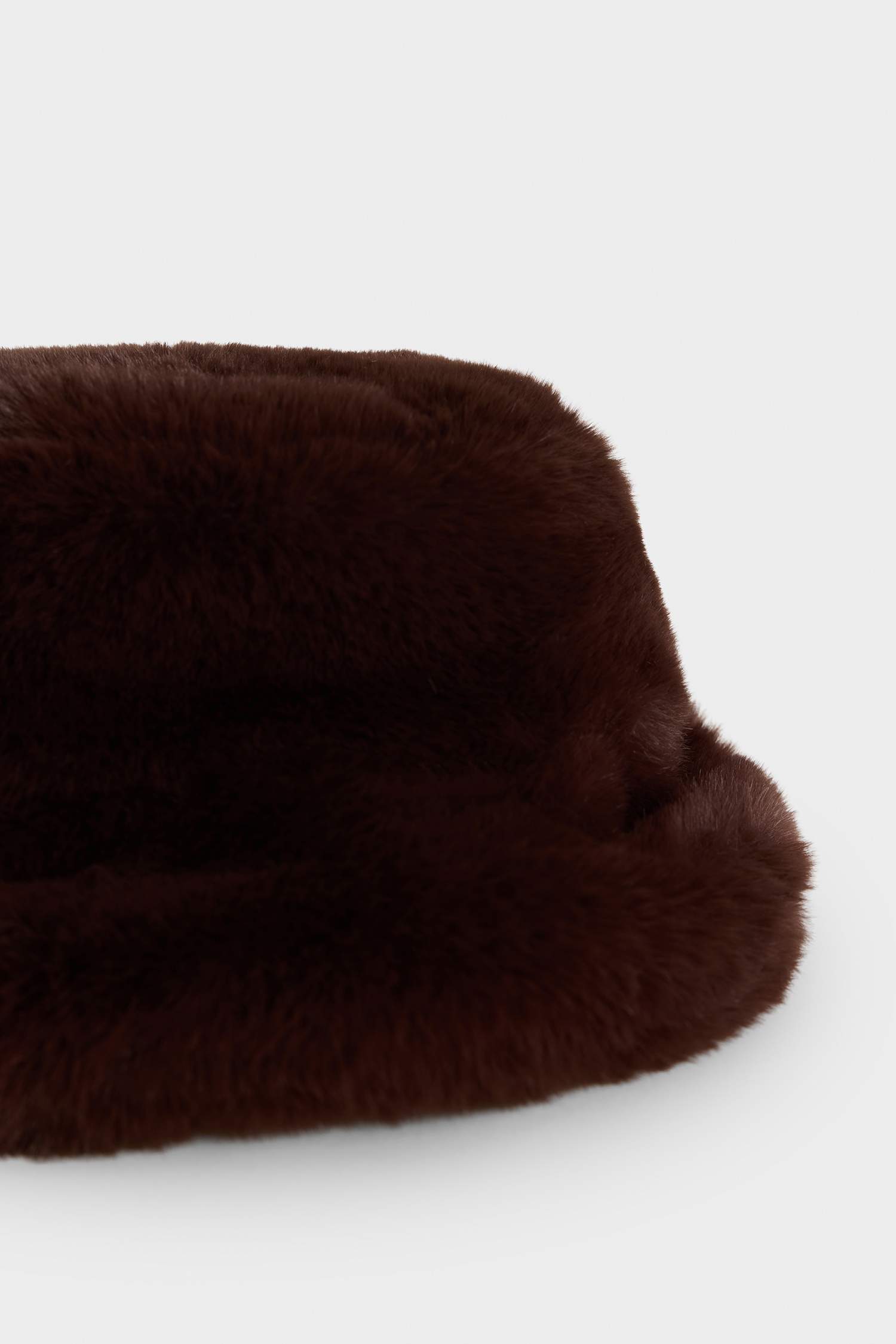 Kadın Suni Kürk Bucket Şapka