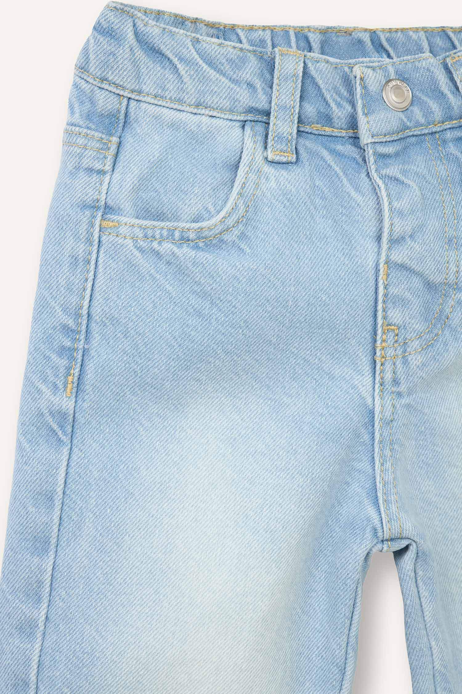 Wıde Leg Geniş Paça Pamuklu Pantolon Kız Bebek