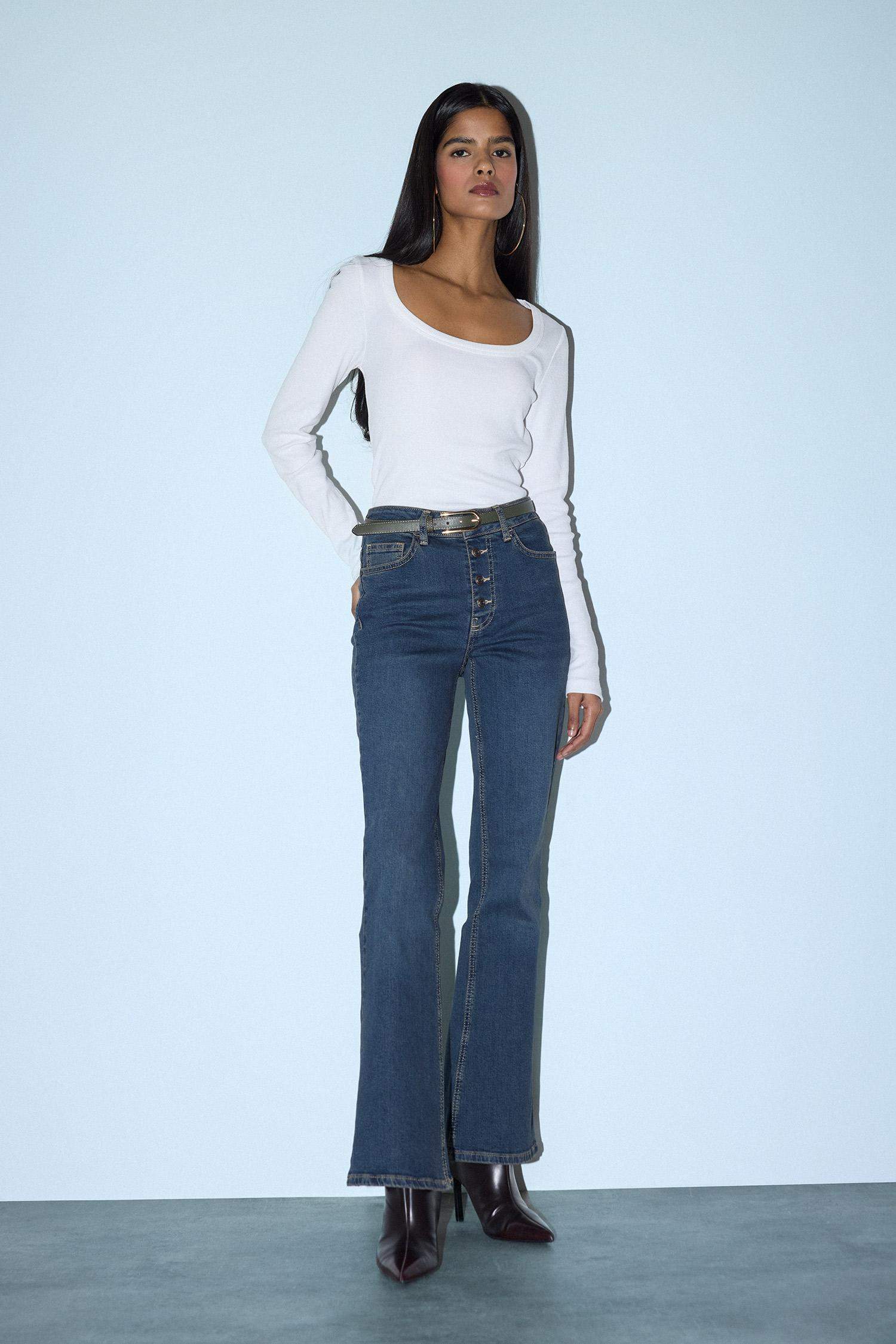 Slim Fit Fitilli Kaşkorse Tişört