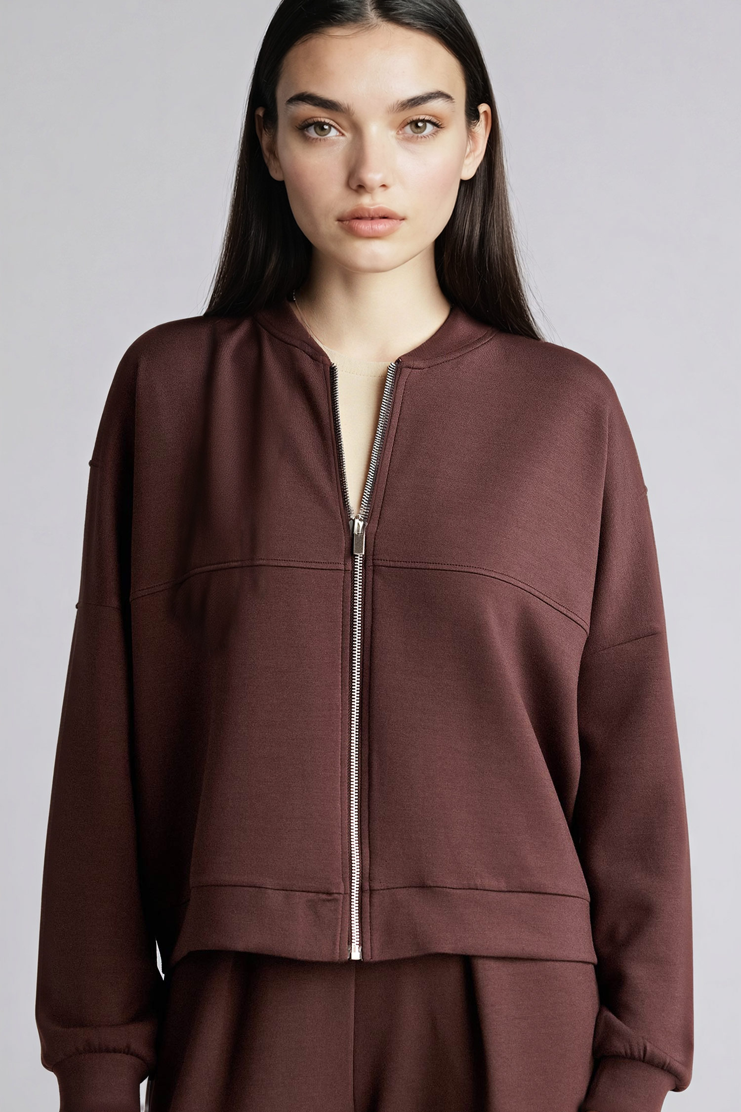 DeFacto Relax Fit Fermuarlı Basic Hırka Sweatshirt