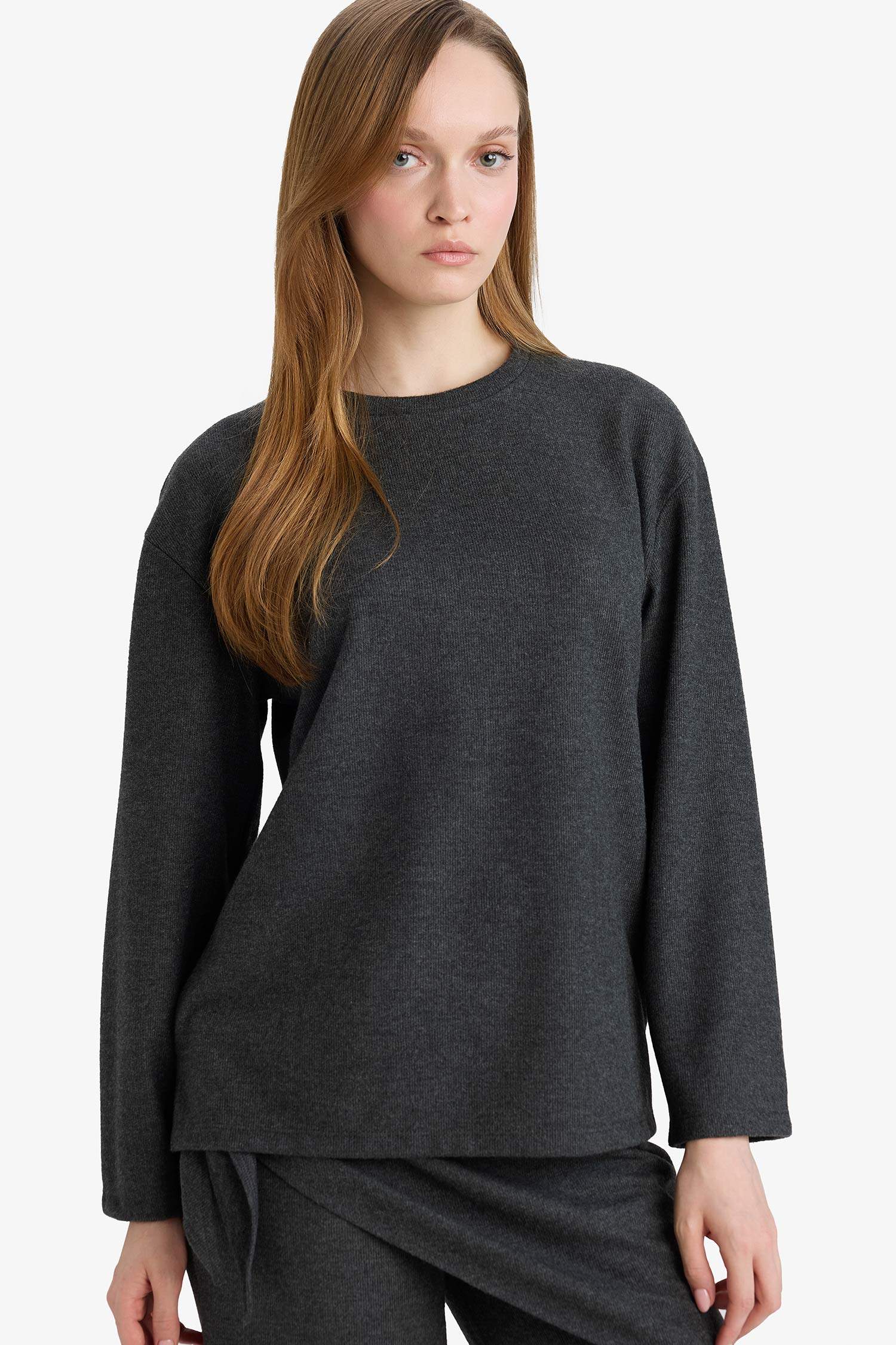 Regular Fit Uzun Kollu Tunik