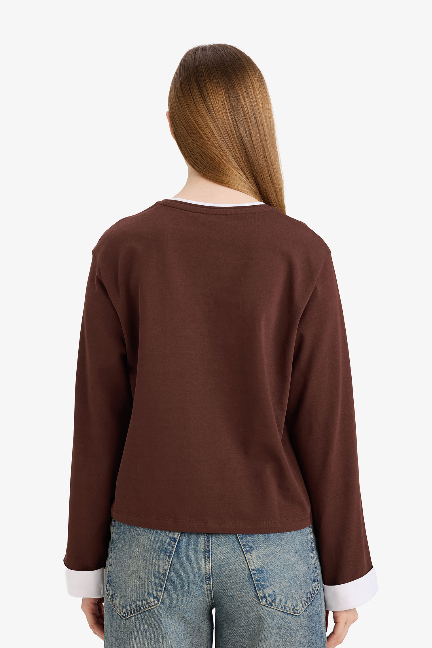 DeFacto %100 Pamuk Loose Fıt Tunik görsel 5