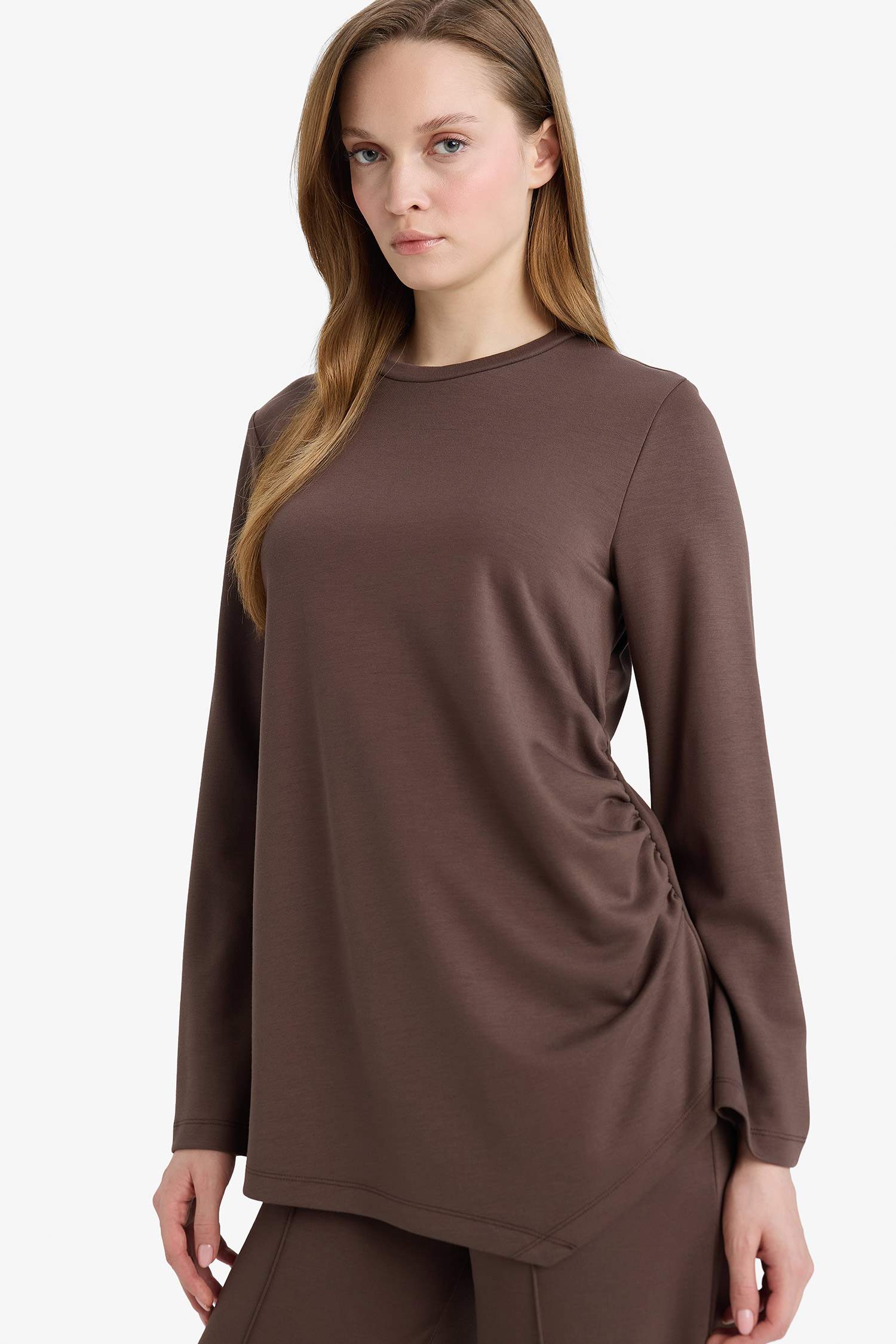 Regular Fit Uzun Kollu Tunik